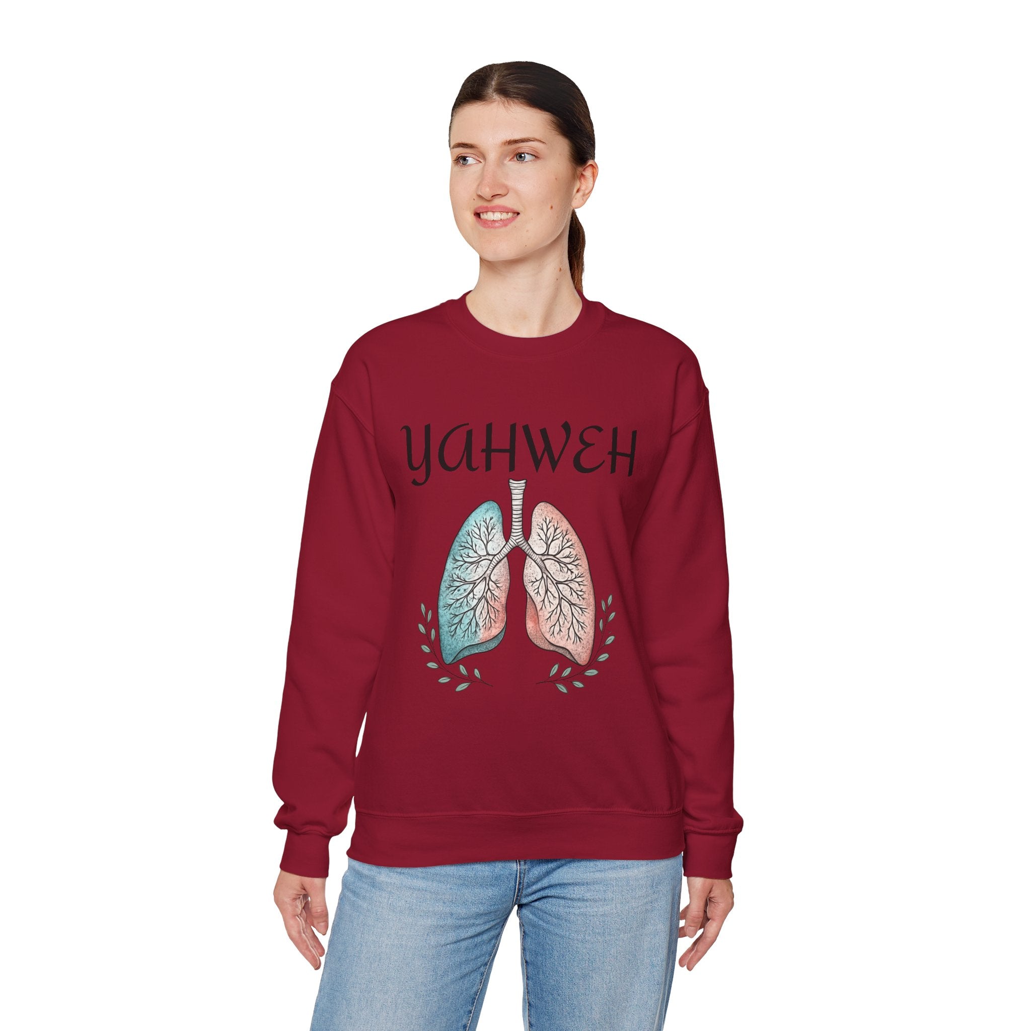 YAHWEH Faith-Inspired Crewneck Sweatshirt Various Colors