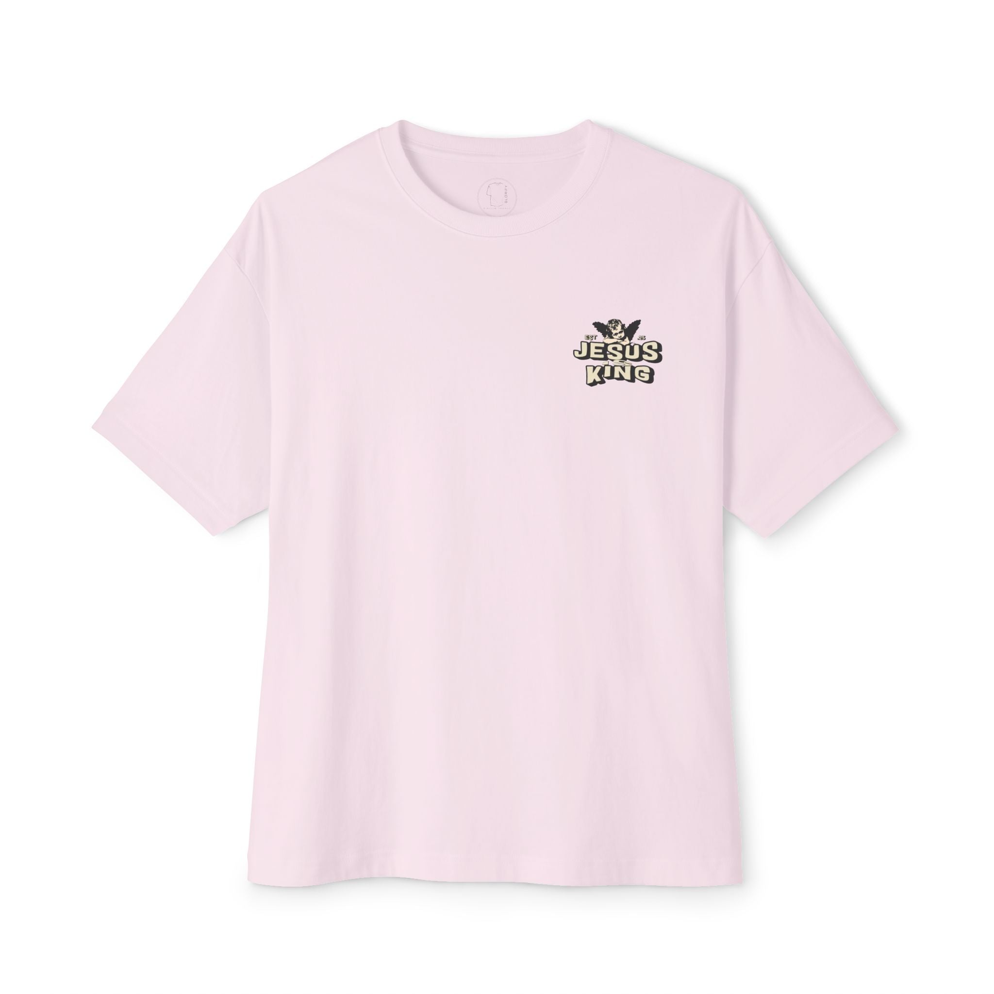 Jesus King Unisex Oversized Tee - Casual Outing, Spiritual Gift, Sunday Service, Inspirational Fashion, Trendy Lifestyle