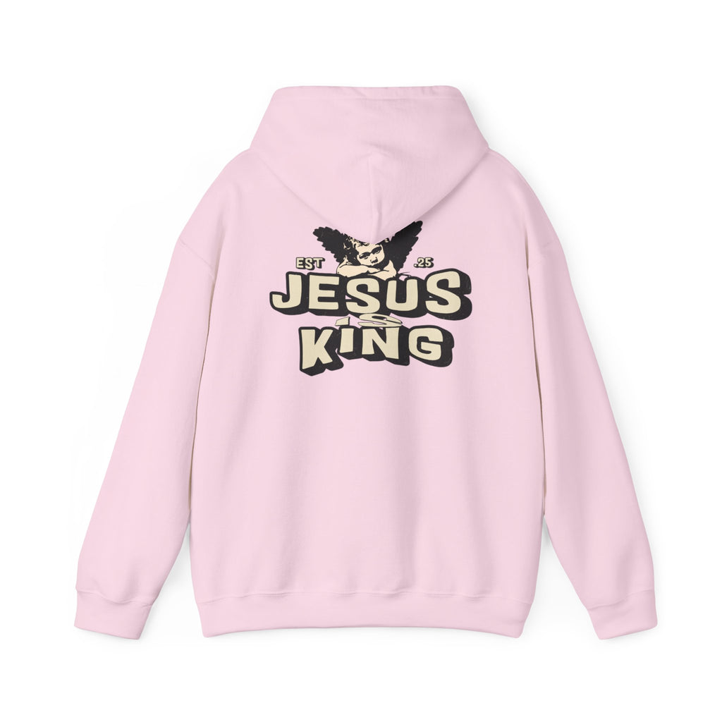 JESUS IS KING Motivational Hooded Sweatshirt