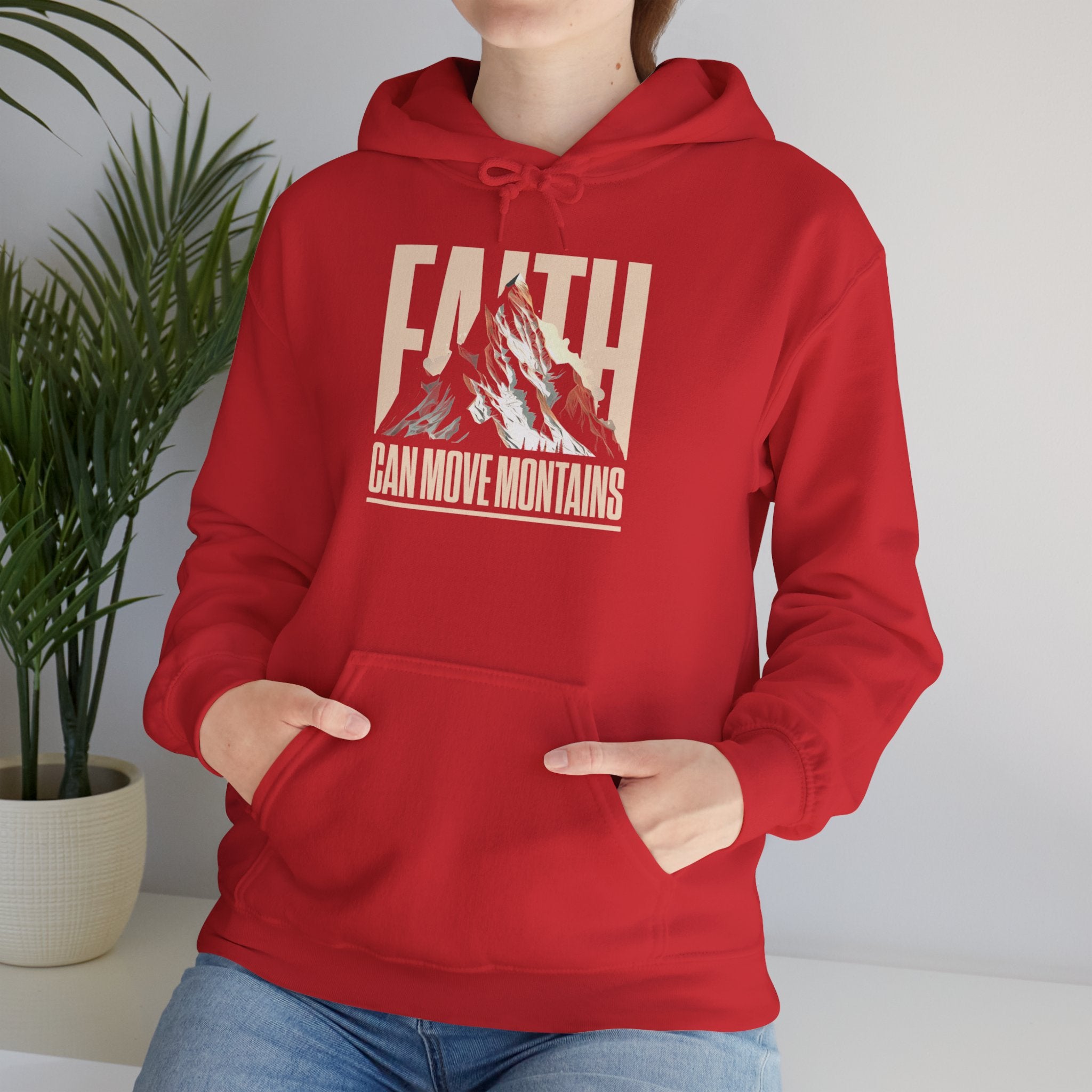 FATIH CAN MOVE MOUNTIANS Motivational Hooded Sweatshirt