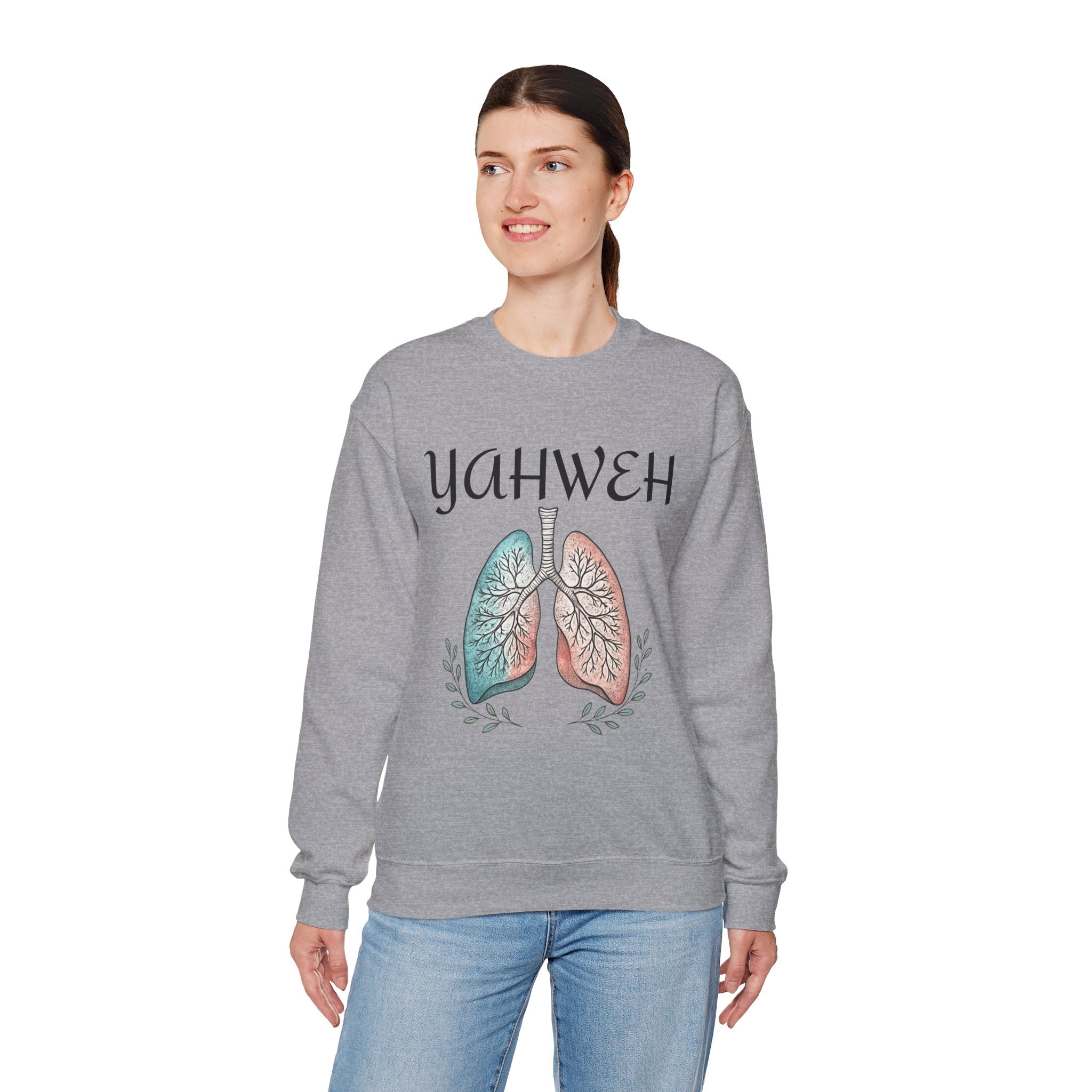 YAHWEH Faith-Inspired Crewneck Sweatshirt Various Colors