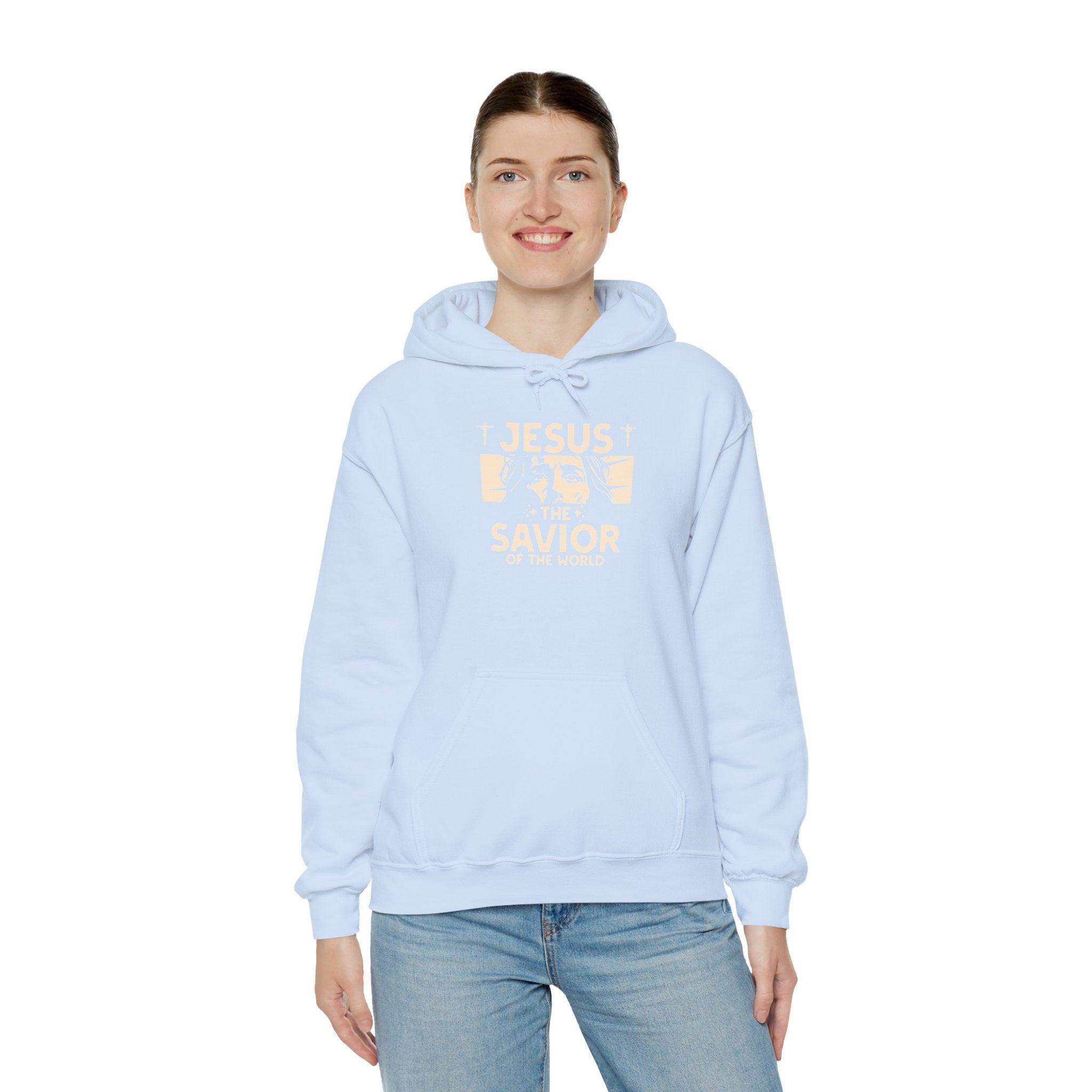 JESUS SAVIOR  Motivational Hooded Sweatshirt