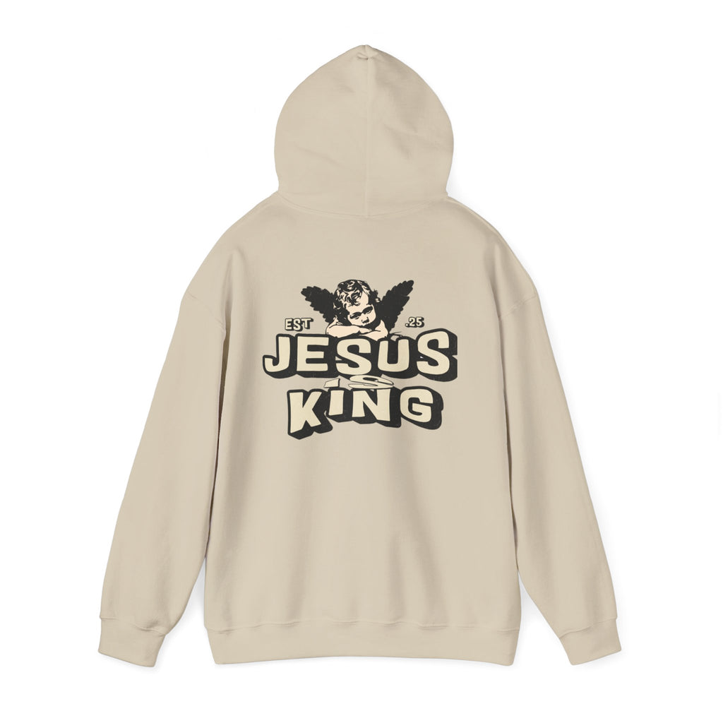 JESUS IS KING Motivational Hooded Sweatshirt