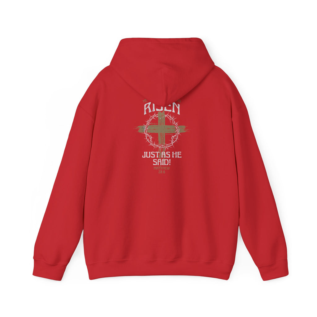 RISEN  Motivational Hooded Sweatshirt