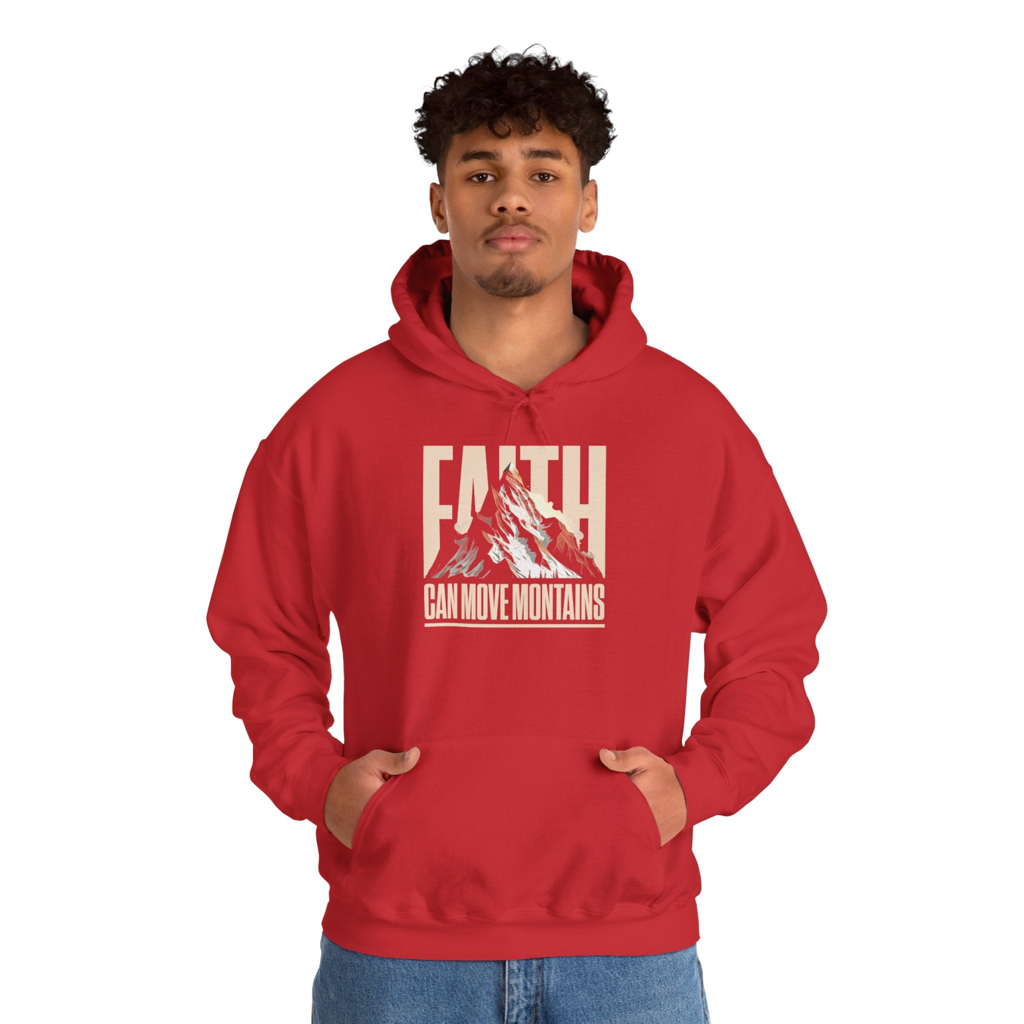 FATIH CAN MOVE MOUNTIANS Motivational Hooded Sweatshirt
