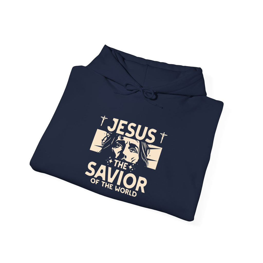 JESUS SAVIOR  Motivational Hooded Sweatshirt