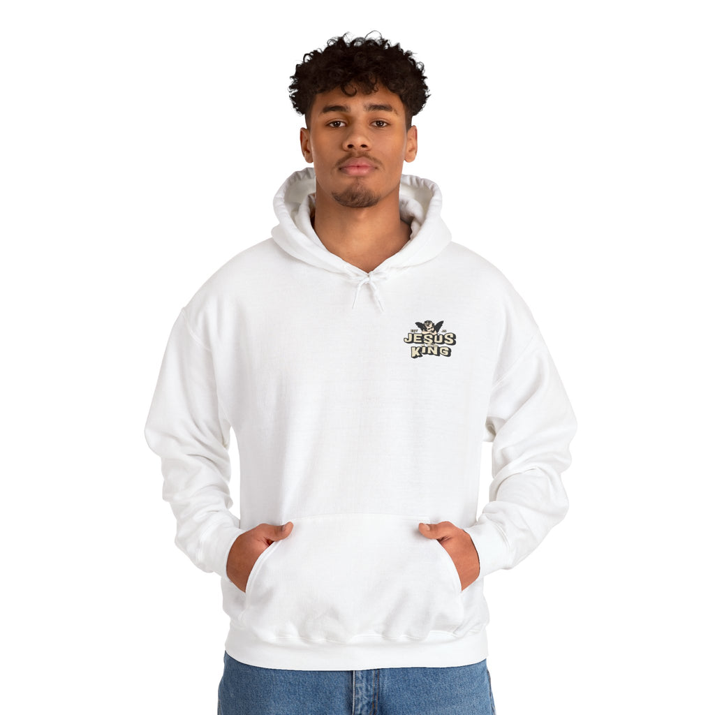 JESUS IS KING Motivational Hooded Sweatshirt
