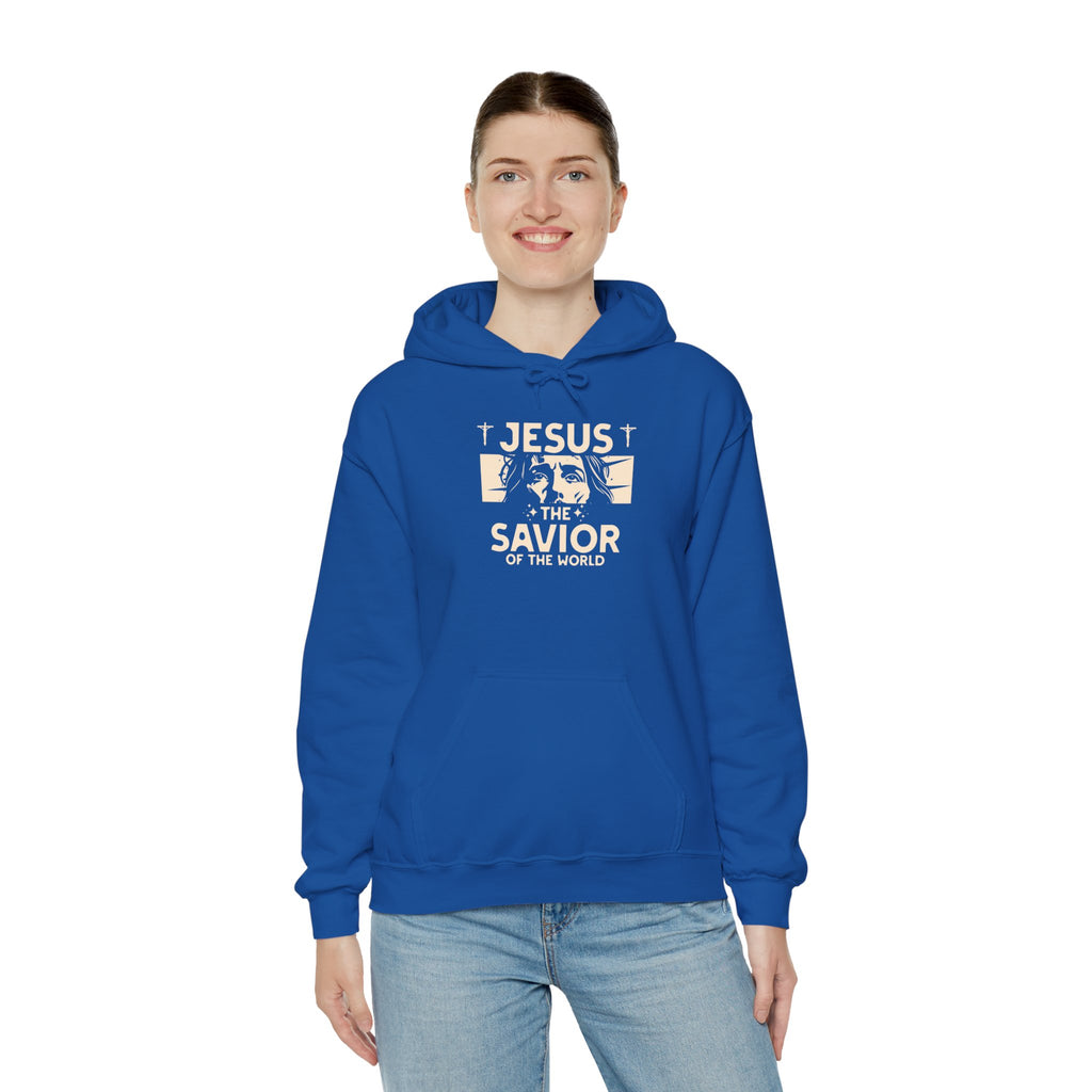 JESUS SAVIOR  Motivational Hooded Sweatshirt