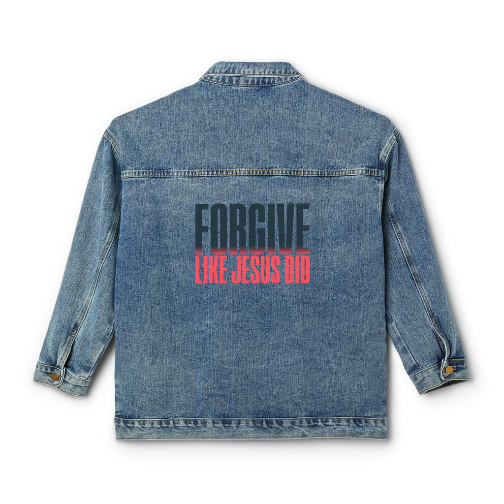 FORGIVE LIKE JESUS Women's Denim Jacket