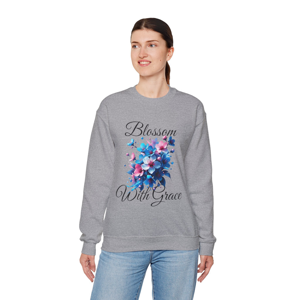 BLOSSOM Stylish Faith-Inspired Crewneck Sweatshirt