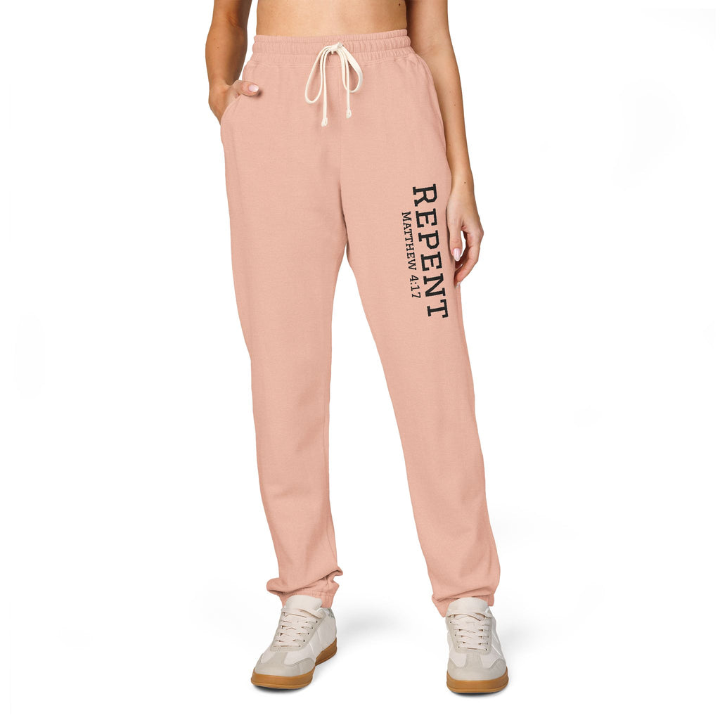 Repent Comfortable Garment-Dyed Fleece Sweatpants Unisex