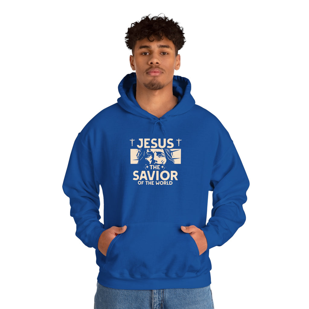 JESUS SAVIOR  Motivational Hooded Sweatshirt