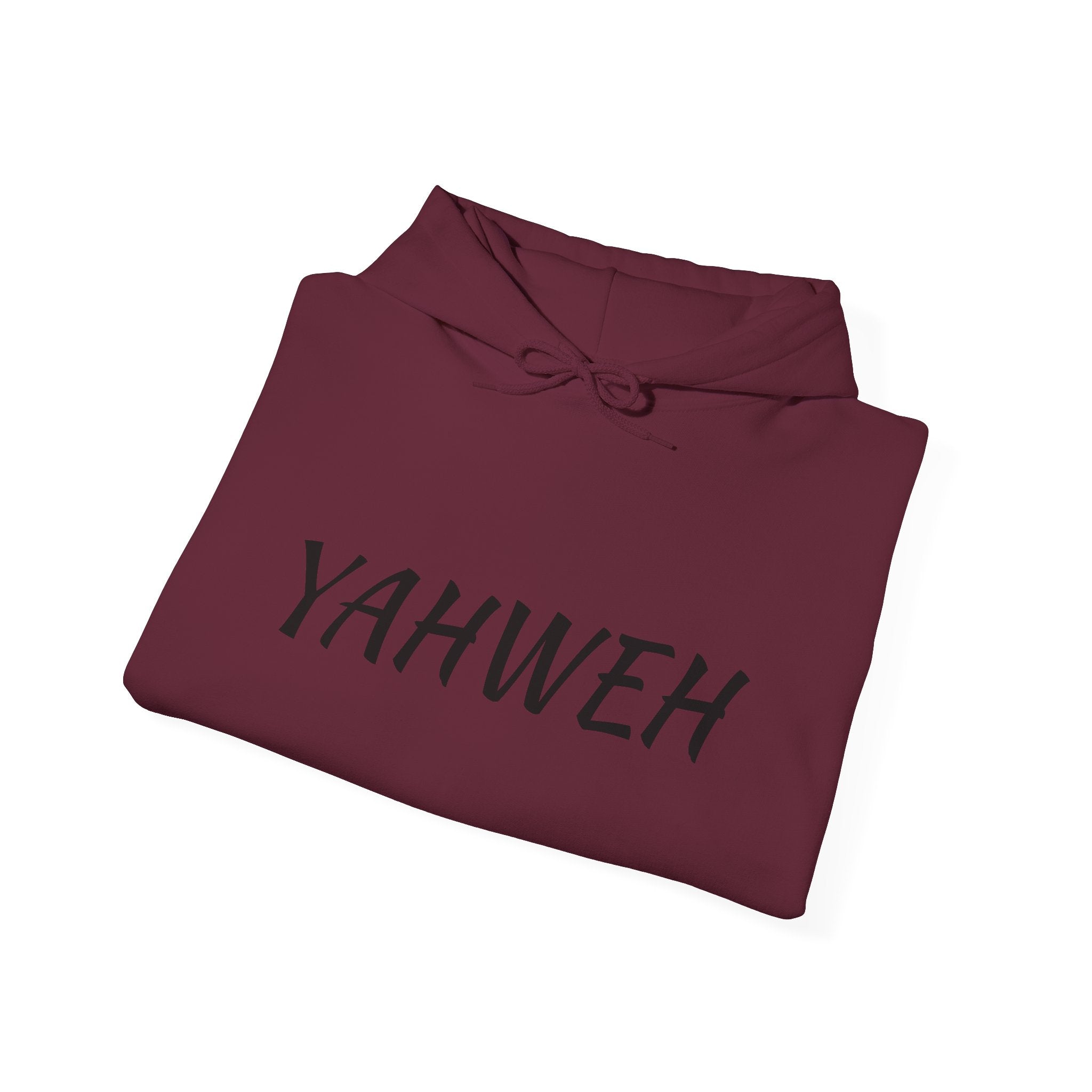 YAHWEH Unisex Heavy Blend™ Hooded Sweatshirt, Cozy Faith Hoodie, Casual Spiritual Sweatshirt, Gift for Believers, Religious Apparel