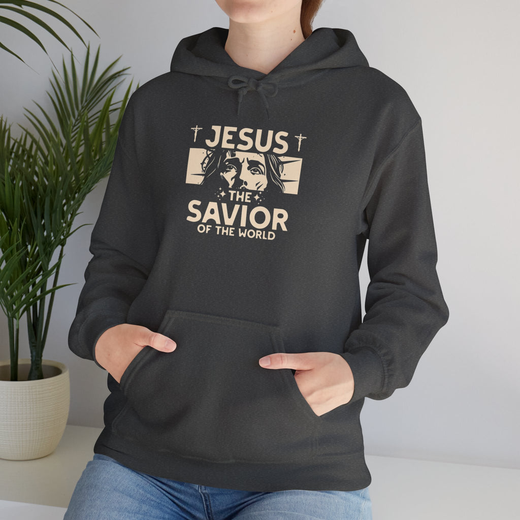 JESUS SAVIOR  Motivational Hooded Sweatshirt