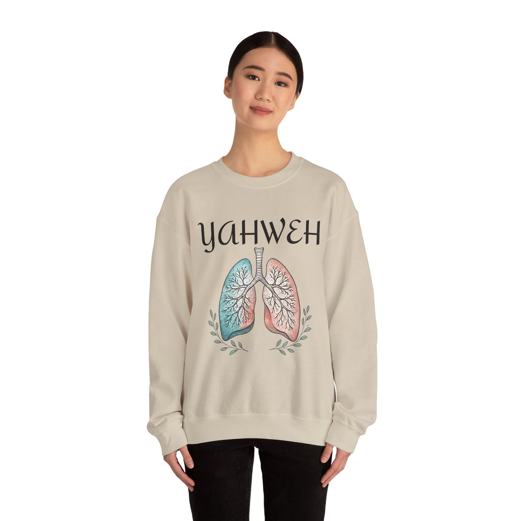 YAHWEH Faith-Inspired Crewneck Sweatshirt Various Colors