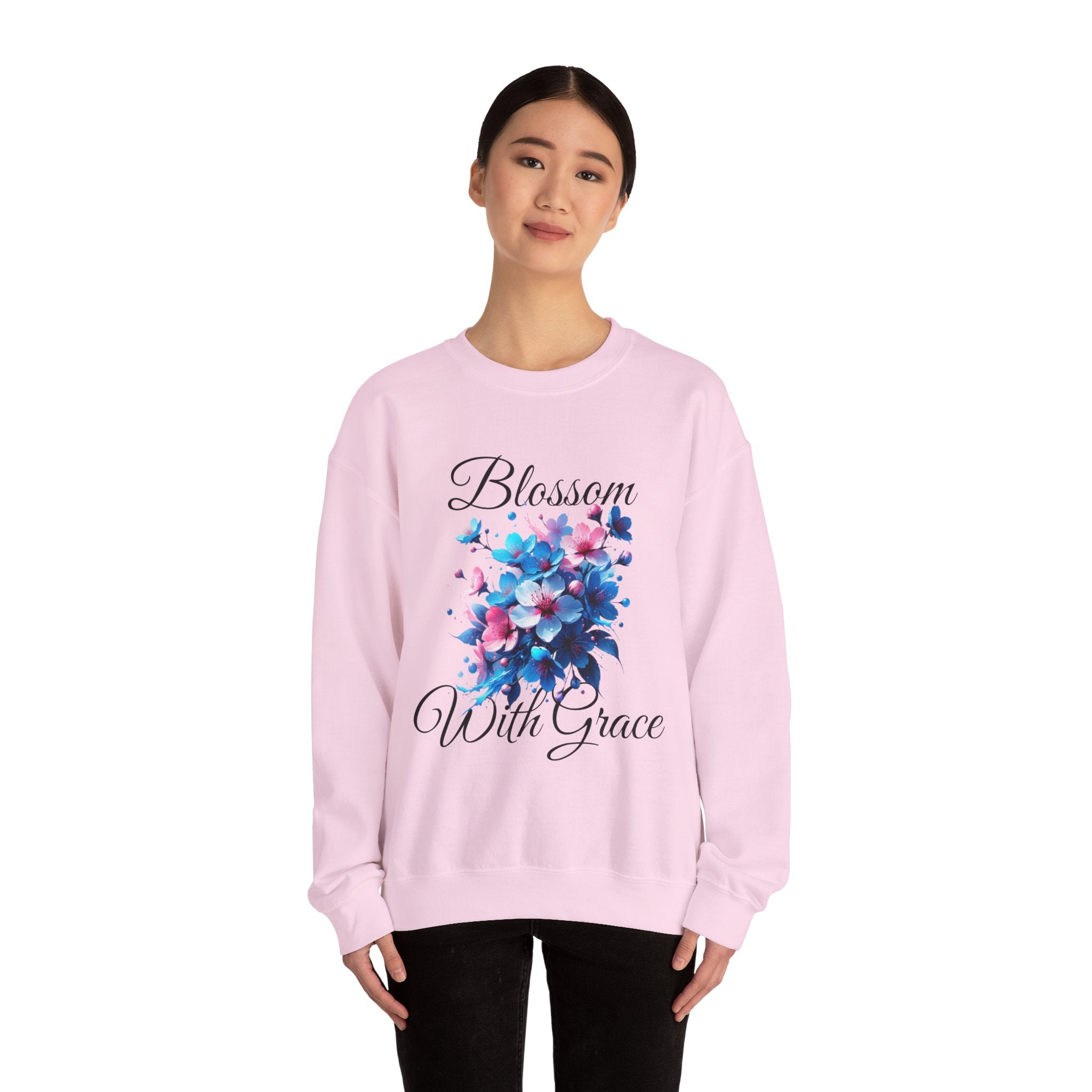 BLOSSOM Stylish Faith-Inspired Crewneck Sweatshirt