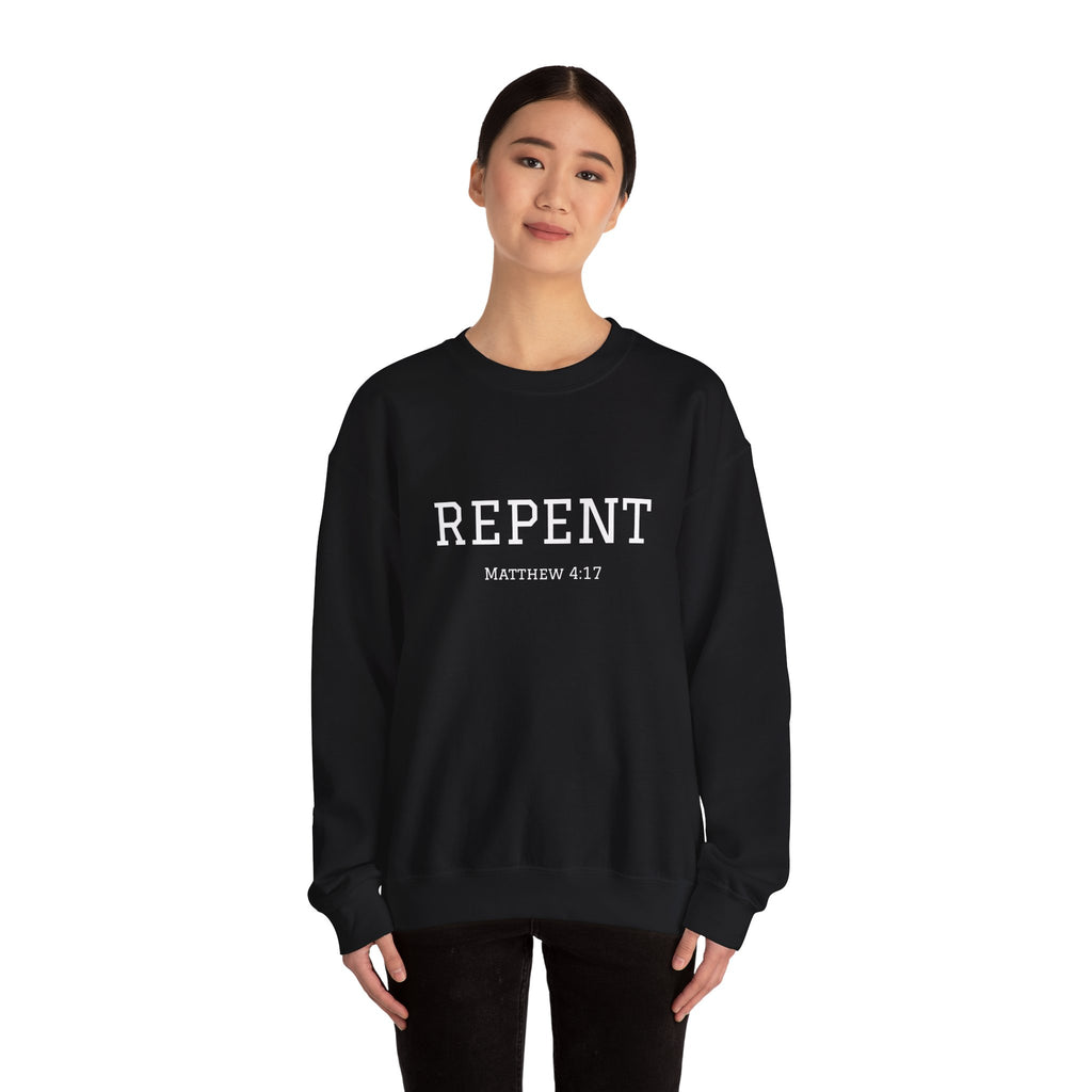Repent Faith-Inspired Crewneck Sweatshirt