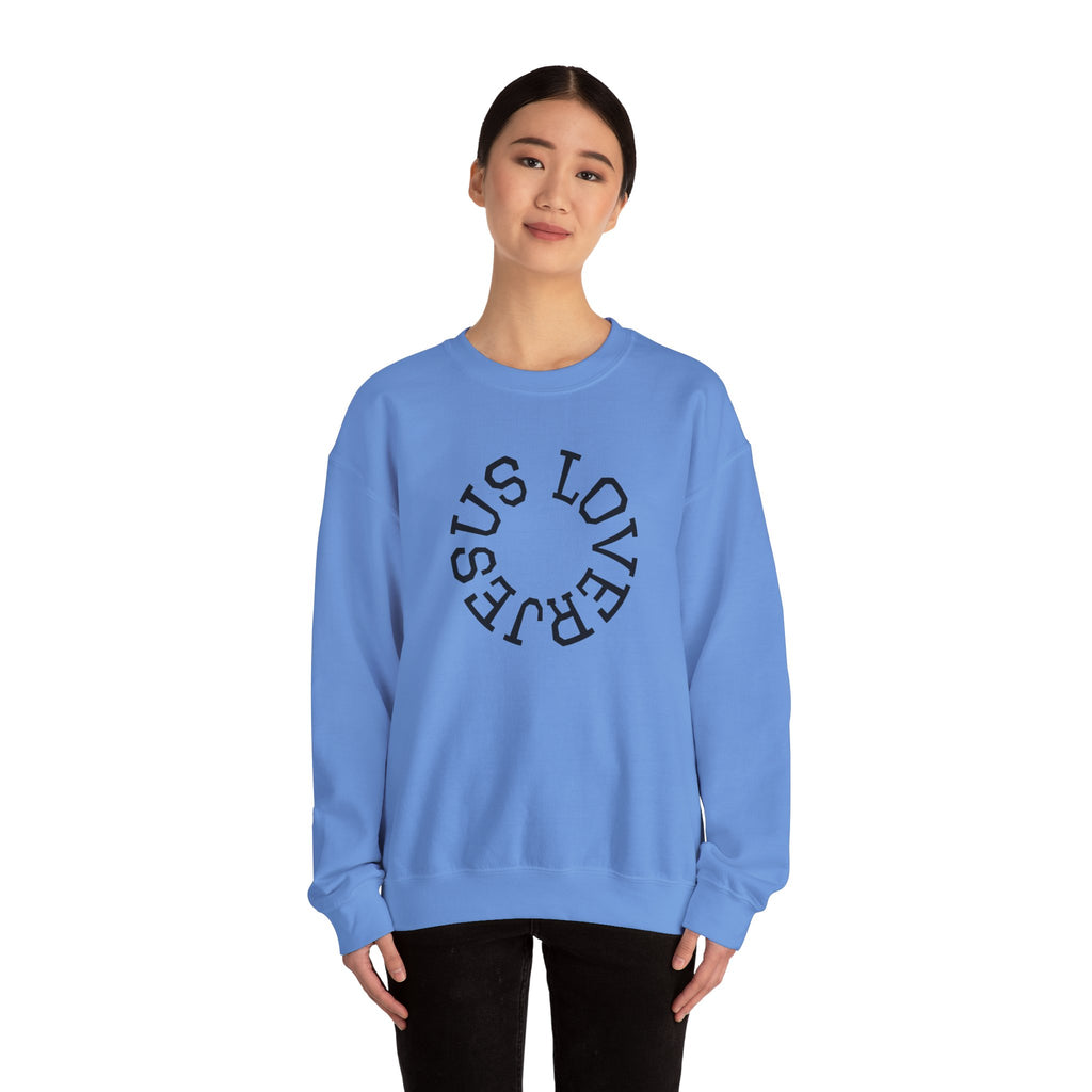 Jesus Lover Faith-Inspired Crewneck Sweatshirt, Various Colors