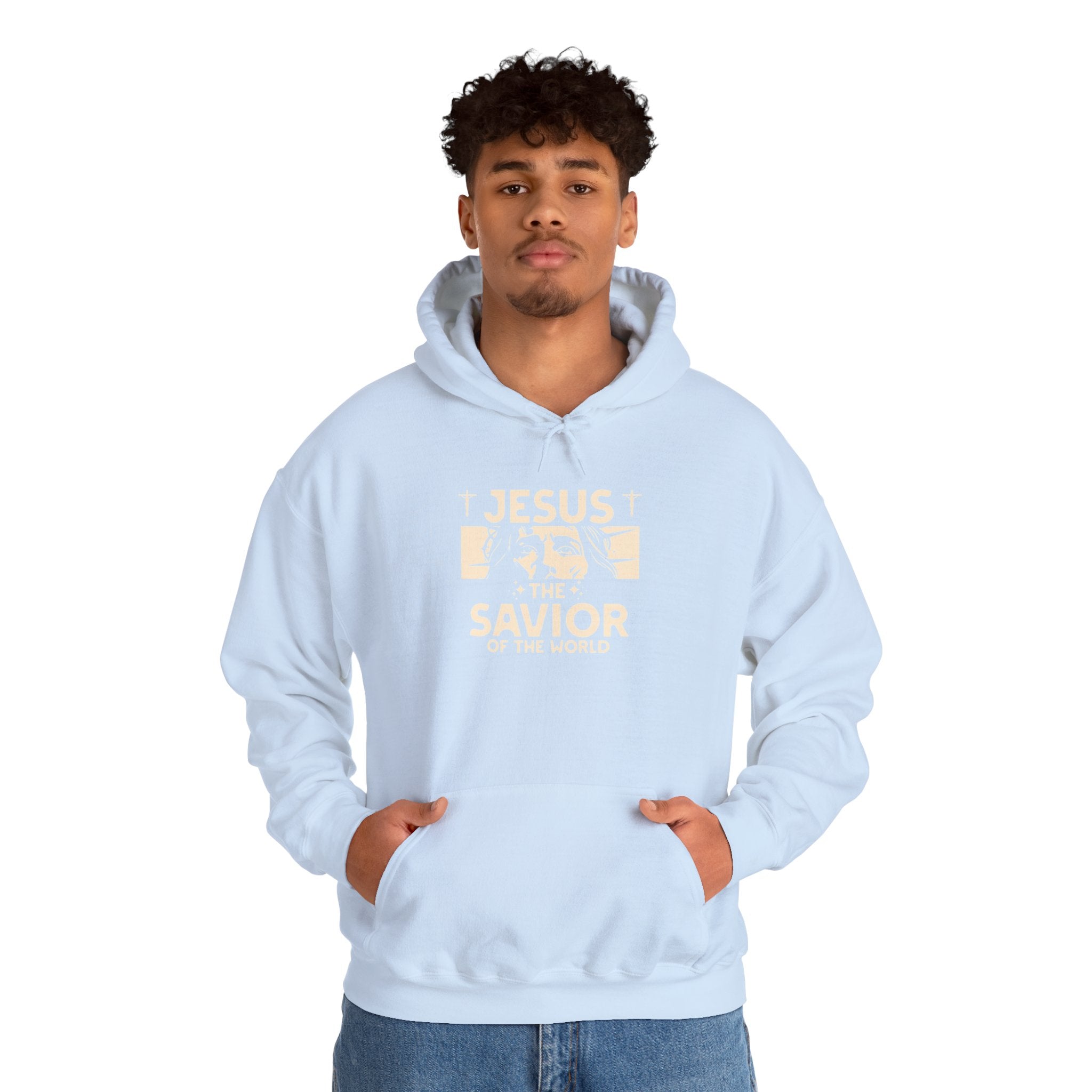 JESUS SAVIOR  Motivational Hooded Sweatshirt