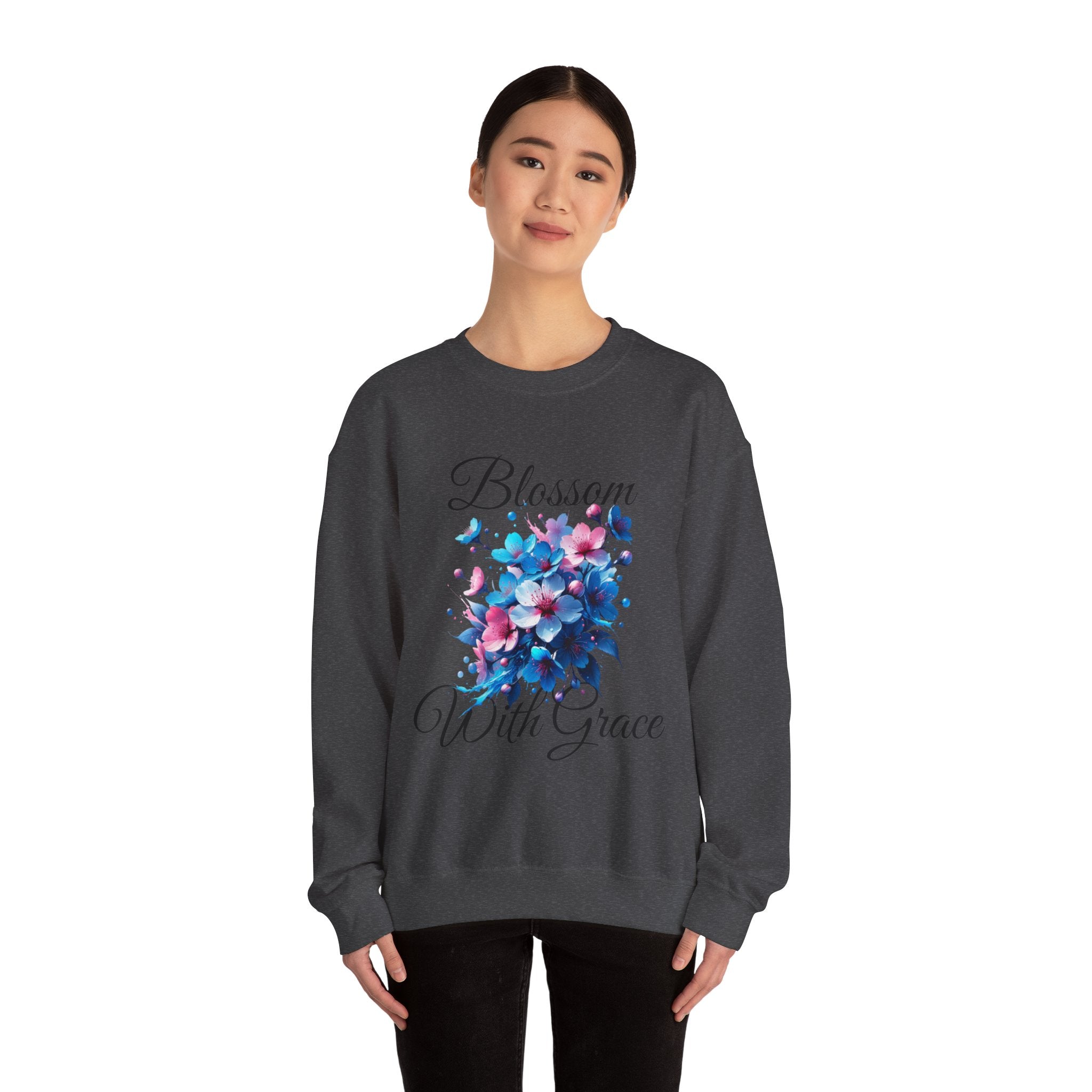 BLOSSOM Stylish Faith-Inspired Crewneck Sweatshirt