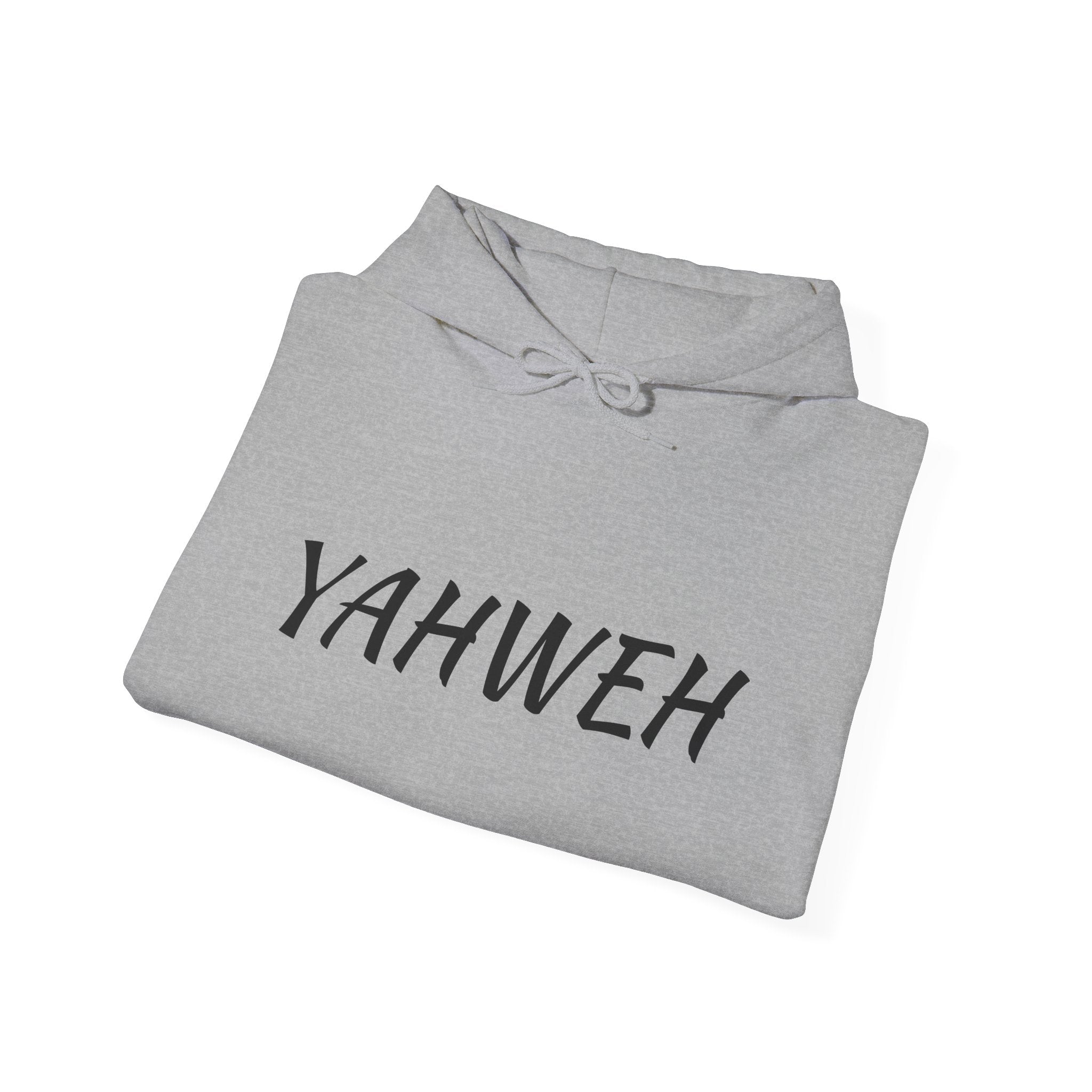 YAHWEH Unisex Heavy Blend™ Hooded Sweatshirt, Cozy Faith Hoodie, Casual Spiritual Sweatshirt, Gift for Believers, Religious Apparel