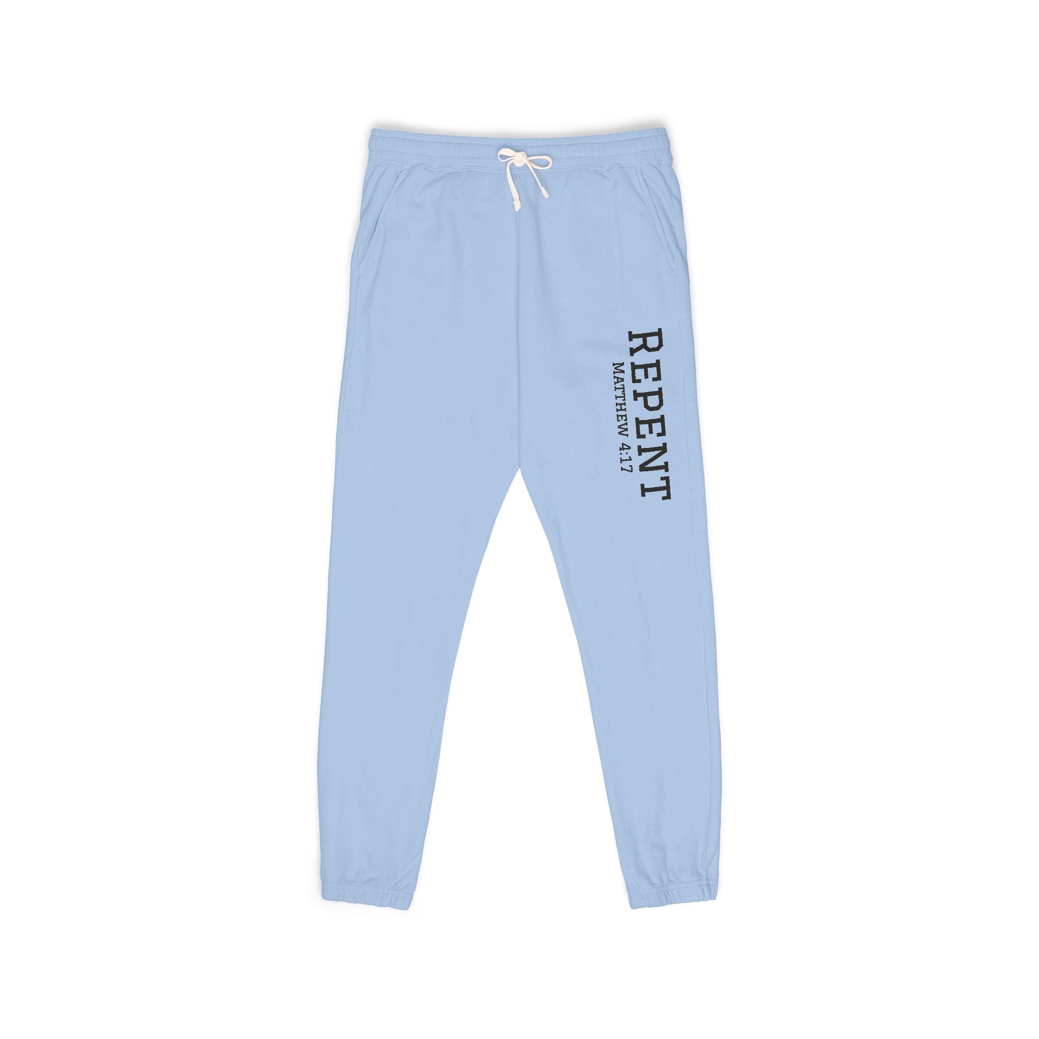 Repent Comfortable Garment-Dyed Fleece Sweatpants Unisex