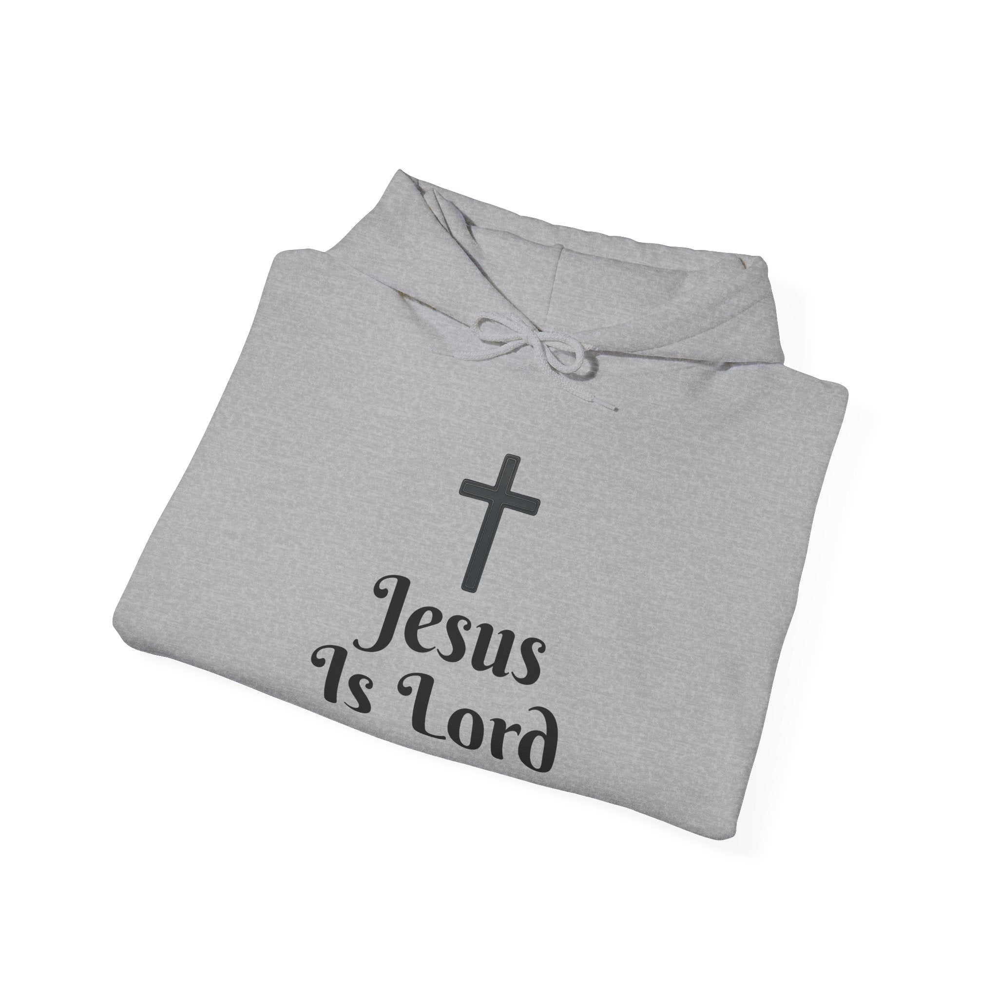 Jesus Is Lord Motivational Hooded Sweatshirt