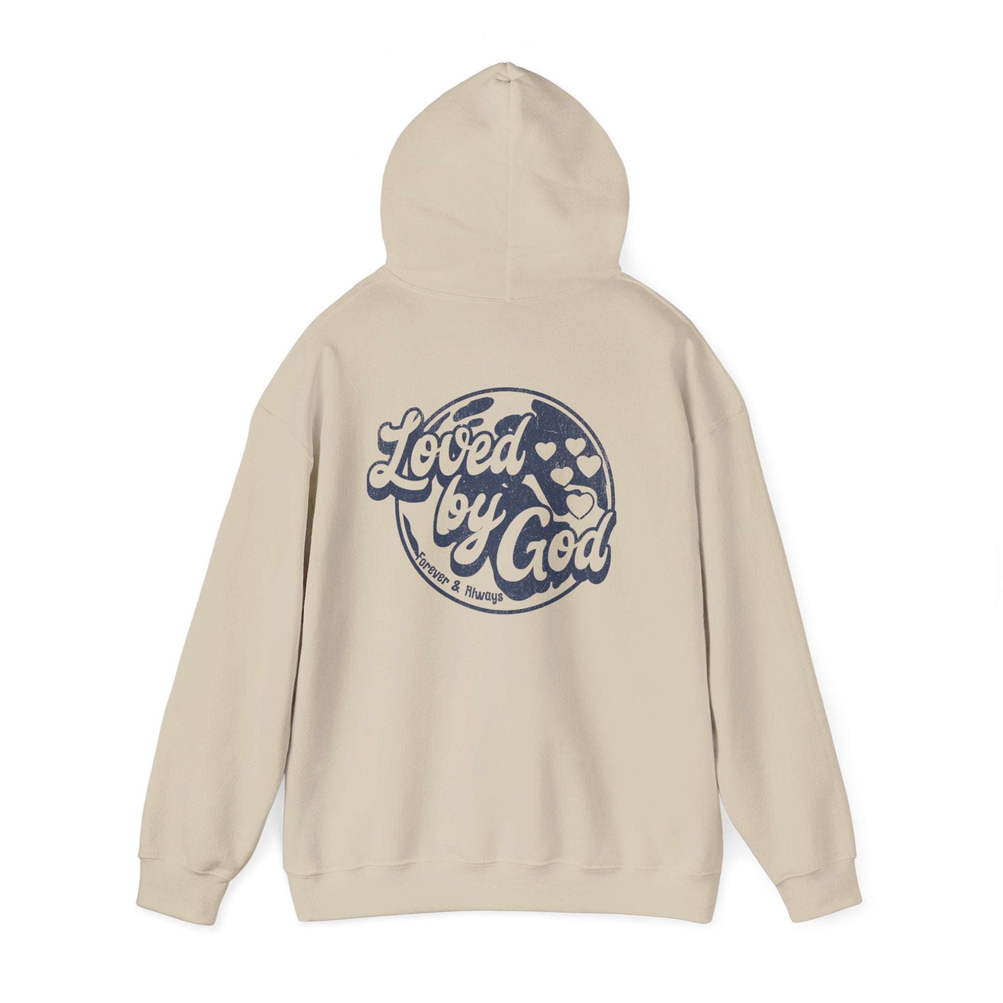 LOVED BY  GOD Motivational Hooded Sweatshirt