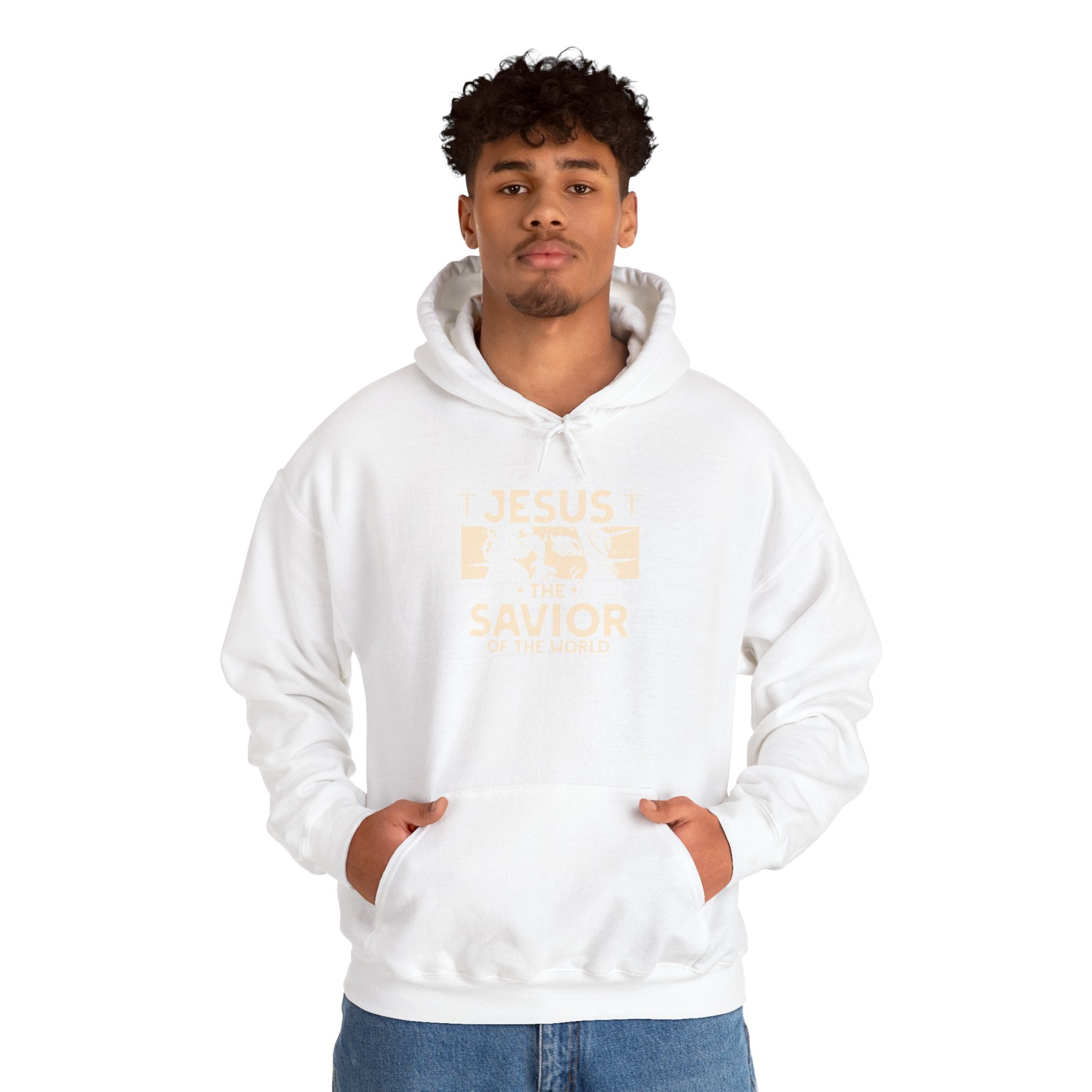 JESUS SAVIOR  Motivational Hooded Sweatshirt