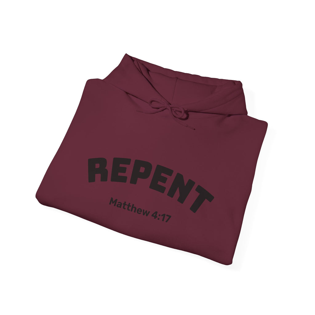 Repent Motivational Hooded Sweatshirt