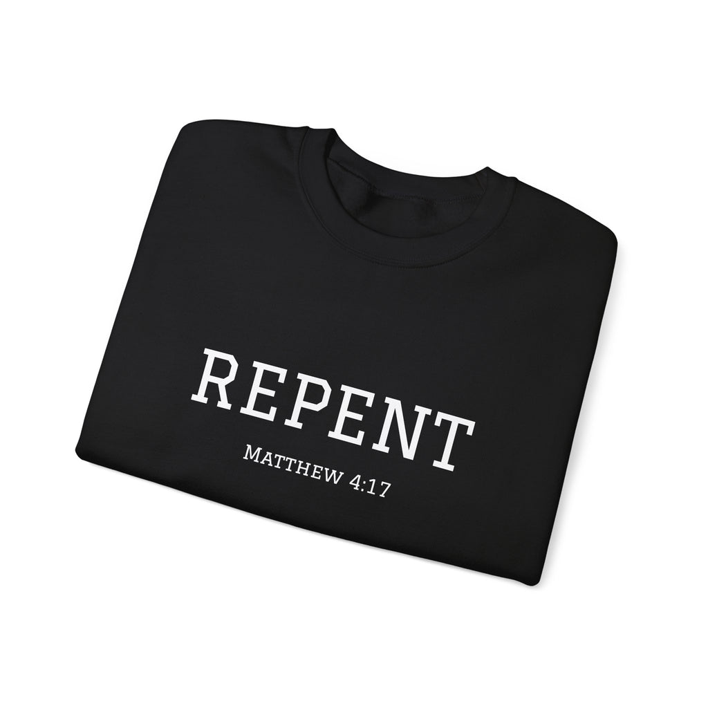 Repent Faith-Inspired Crewneck Sweatshirt