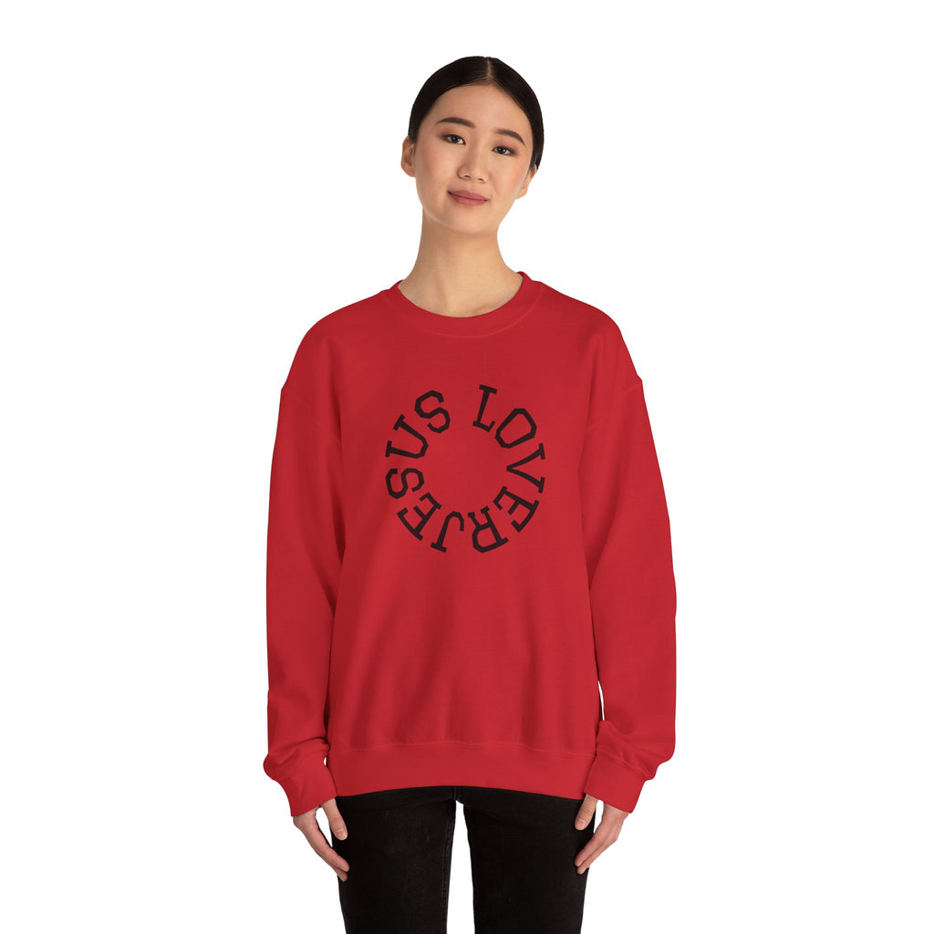 Jesus Lover Faith-Inspired Crewneck Sweatshirt, Various Colors