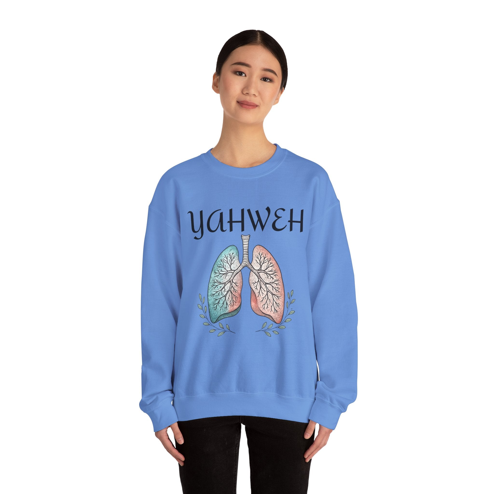 YAHWEH Faith-Inspired Crewneck Sweatshirt Various Colors