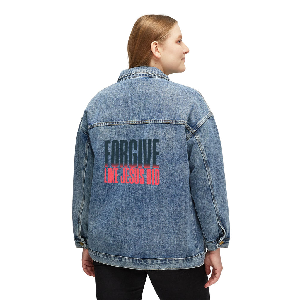 FORGIVE LIKE JESUS Women's Denim Jacket