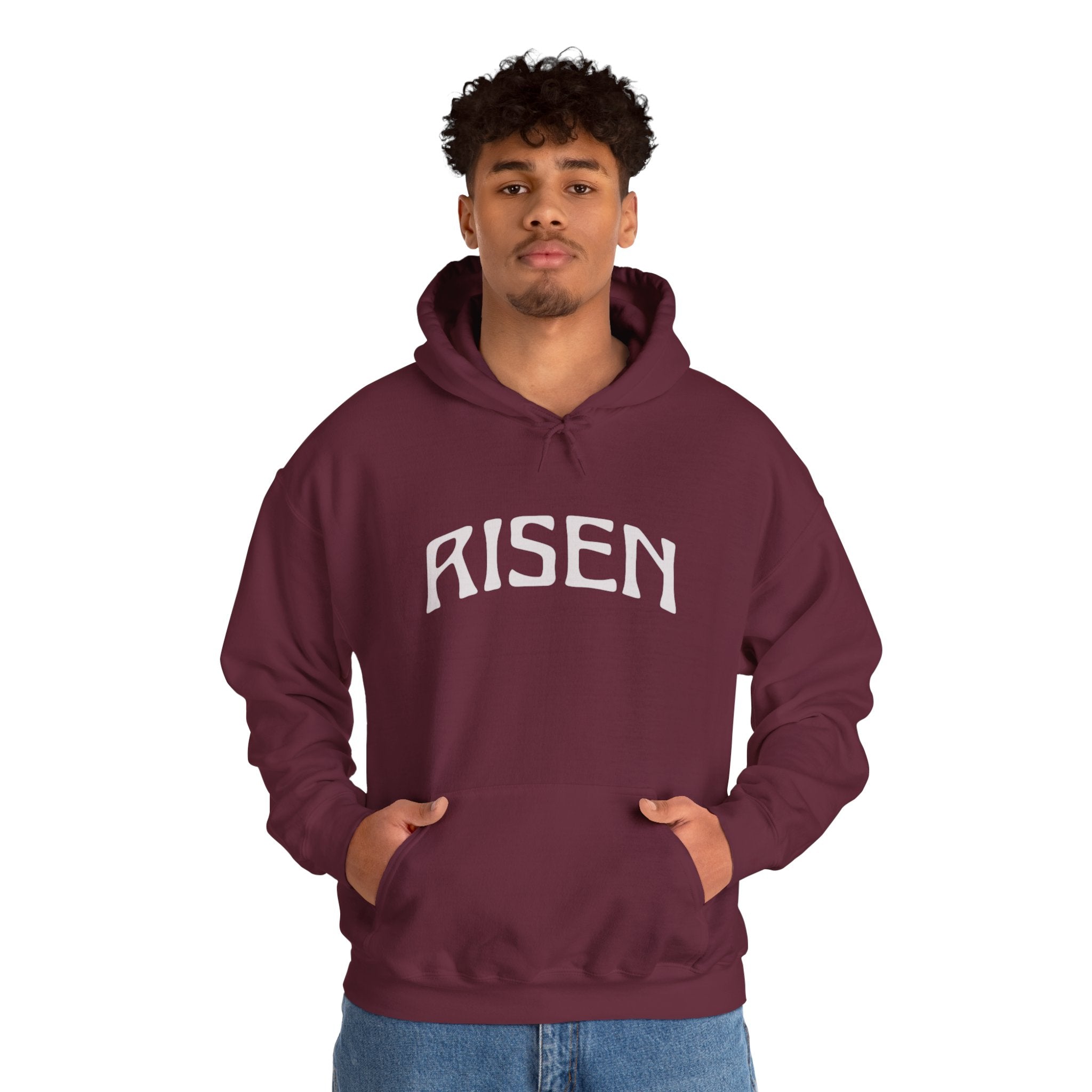 RISEN  Motivational Hooded Sweatshirt