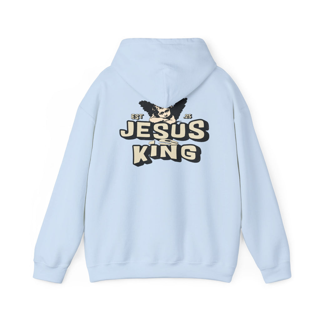 JESUS IS KING Motivational Hooded Sweatshirt