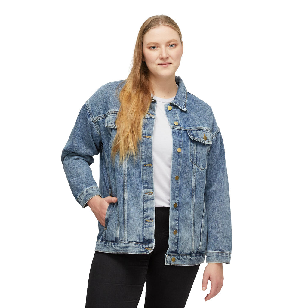 FAITH CAN MOVE MOUNTAINS Women's Denim Jacket