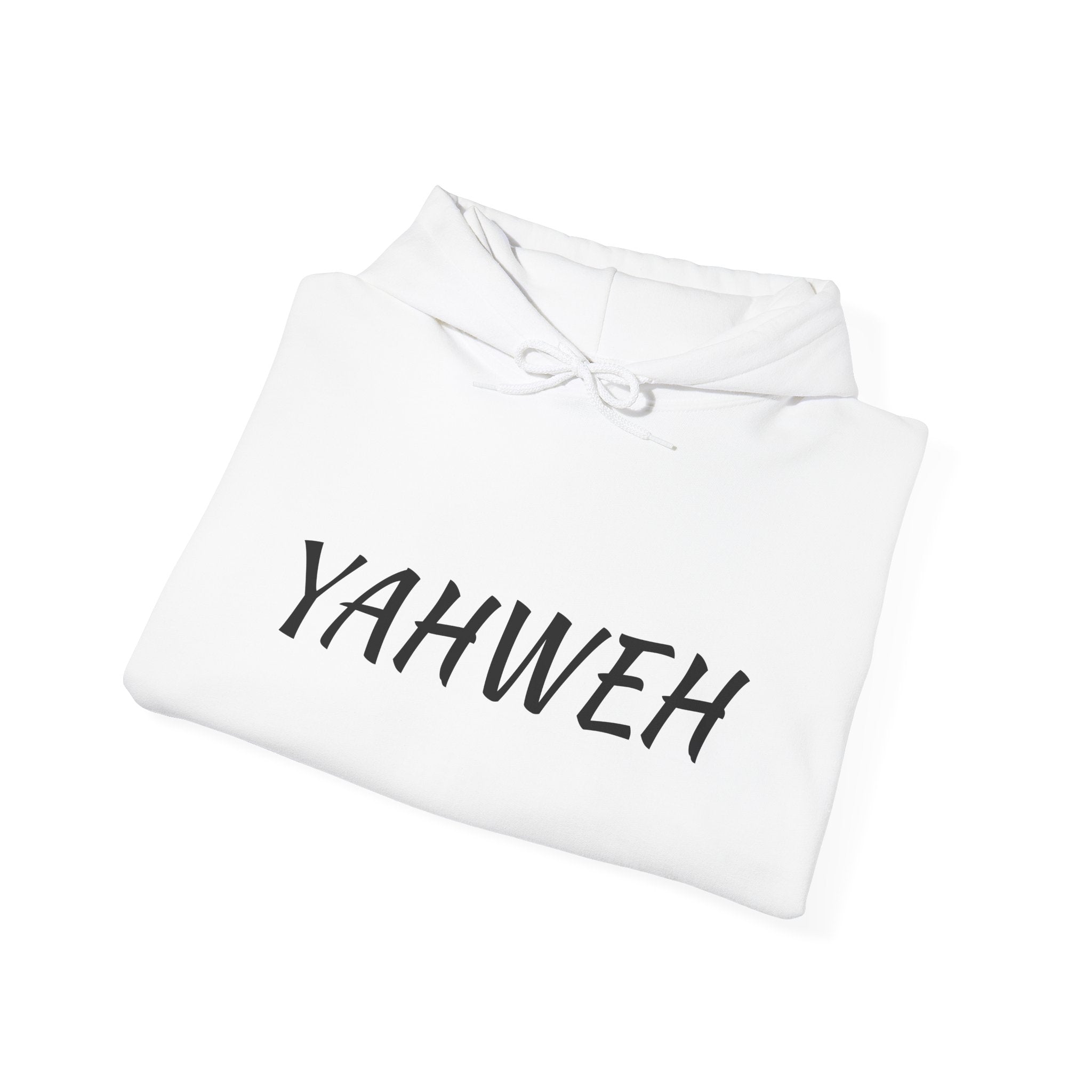 YAHWEH Unisex Heavy Blend™ Hooded Sweatshirt, Cozy Faith Hoodie, Casual Spiritual Sweatshirt, Gift for Believers, Religious Apparel