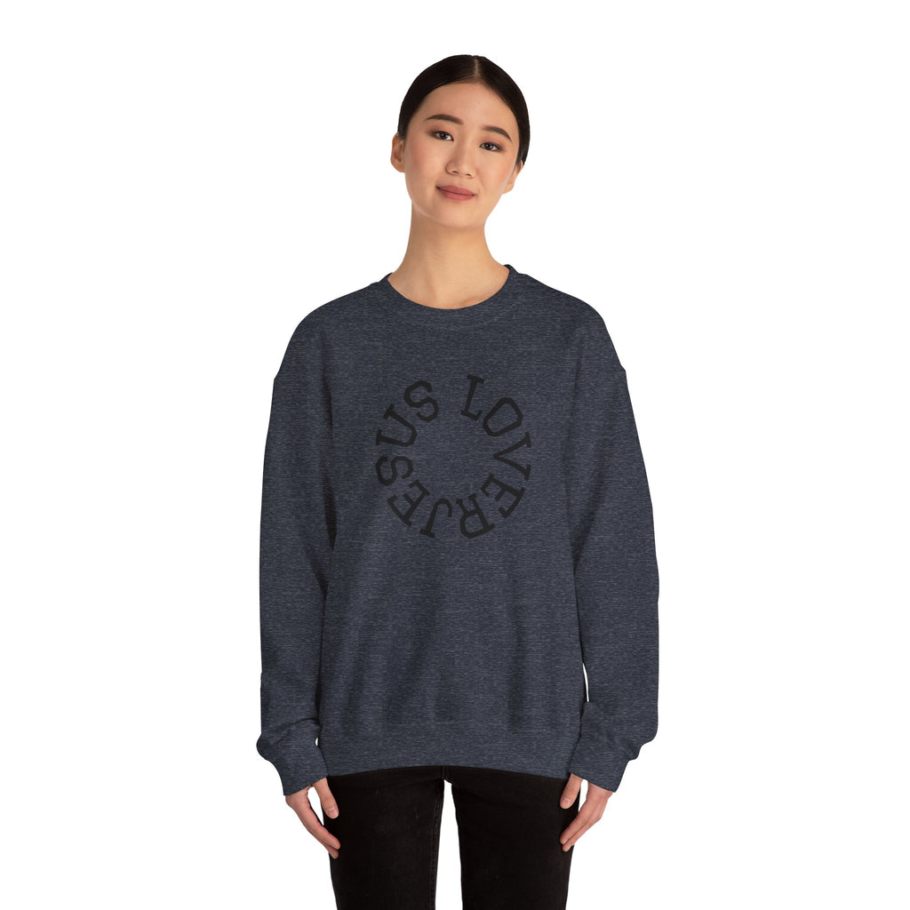 Jesus Lover Faith-Inspired Crewneck Sweatshirt, Various Colors