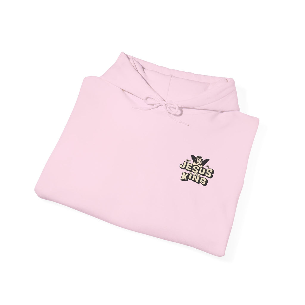 JESUS IS KING Motivational Hooded Sweatshirt