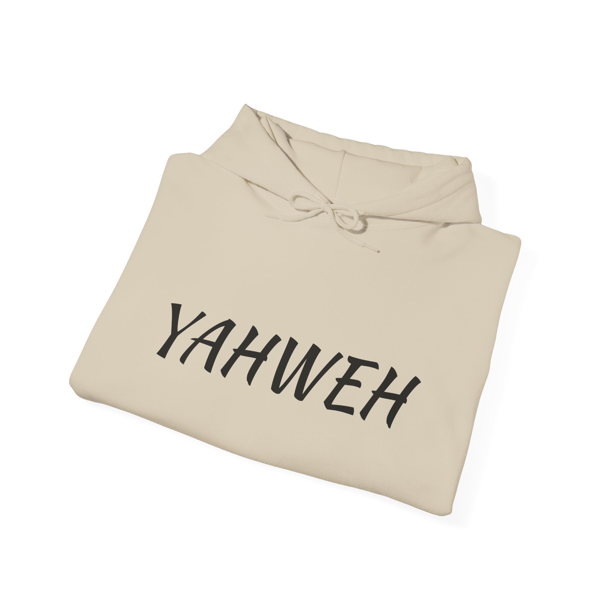 YAHWEH Unisex Heavy Blend™ Hooded Sweatshirt, Cozy Faith Hoodie, Casual Spiritual Sweatshirt, Gift for Believers, Religious Apparel