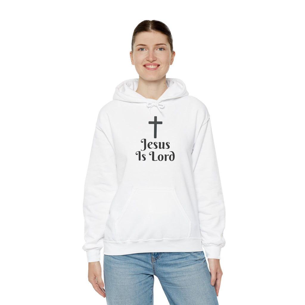 Jesus Is Lord Motivational Hooded Sweatshirt