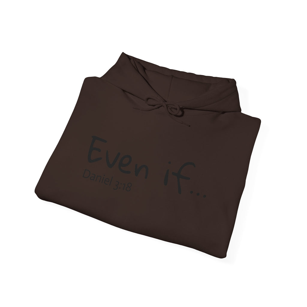 EVEN IF…Motivational Hooded Sweatshirt
