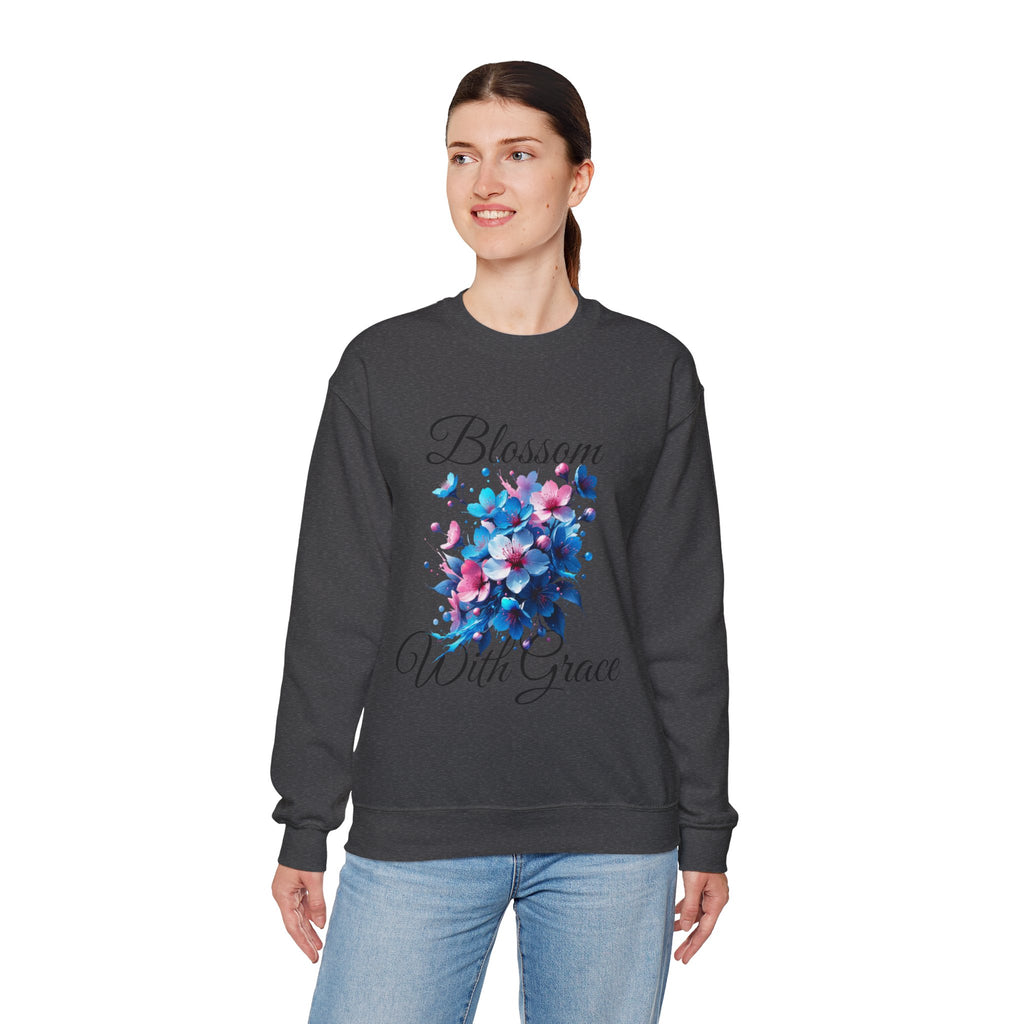 BLOSSOM Stylish Faith-Inspired Crewneck Sweatshirt