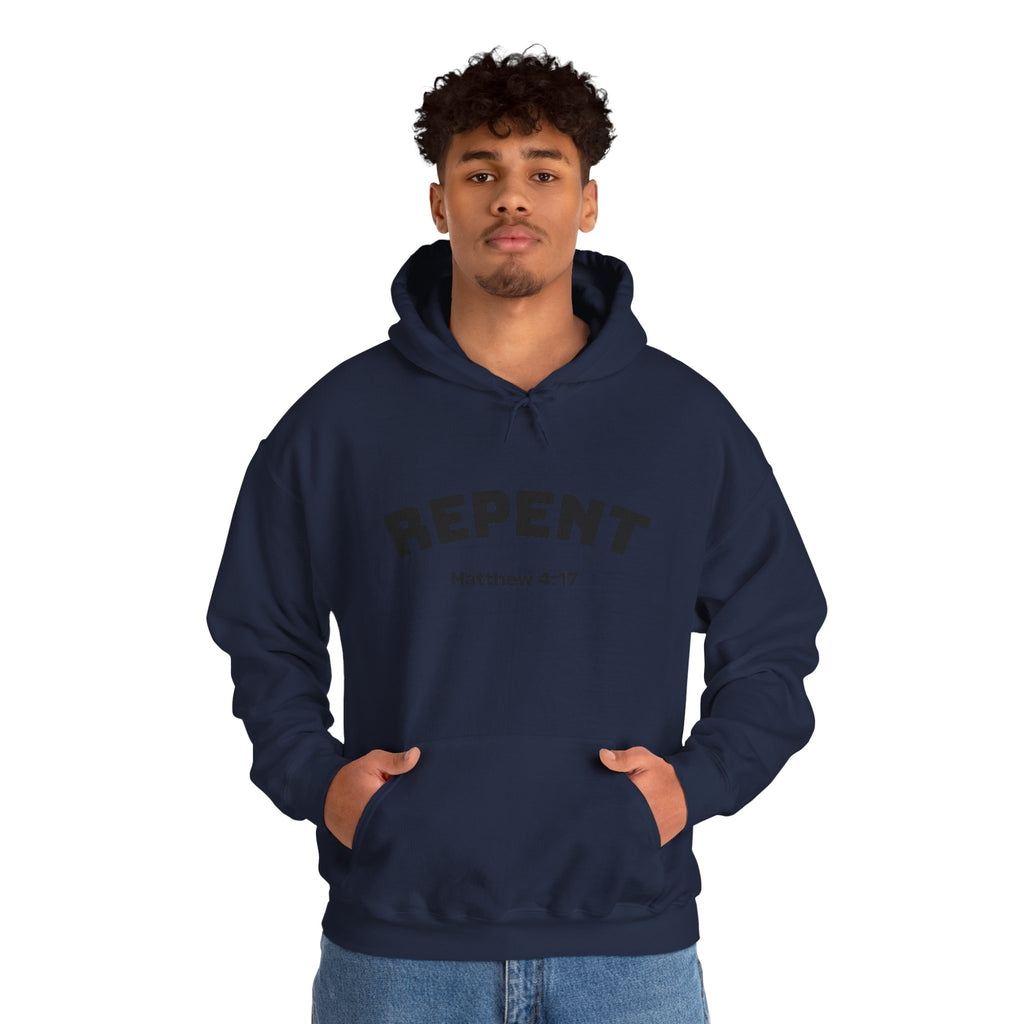 Repent Motivational Hooded Sweatshirt