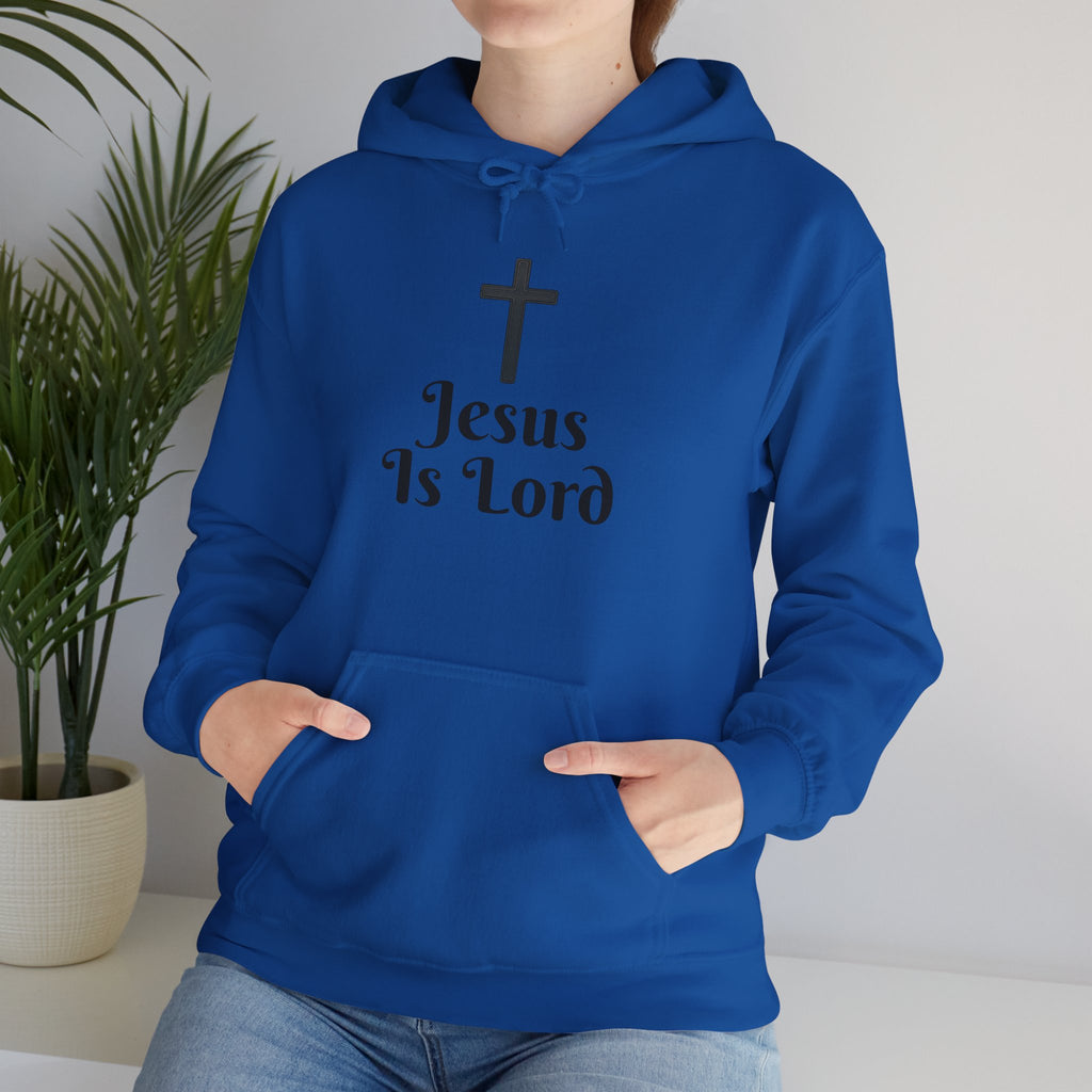 Jesus Is Lord Motivational Hooded Sweatshirt