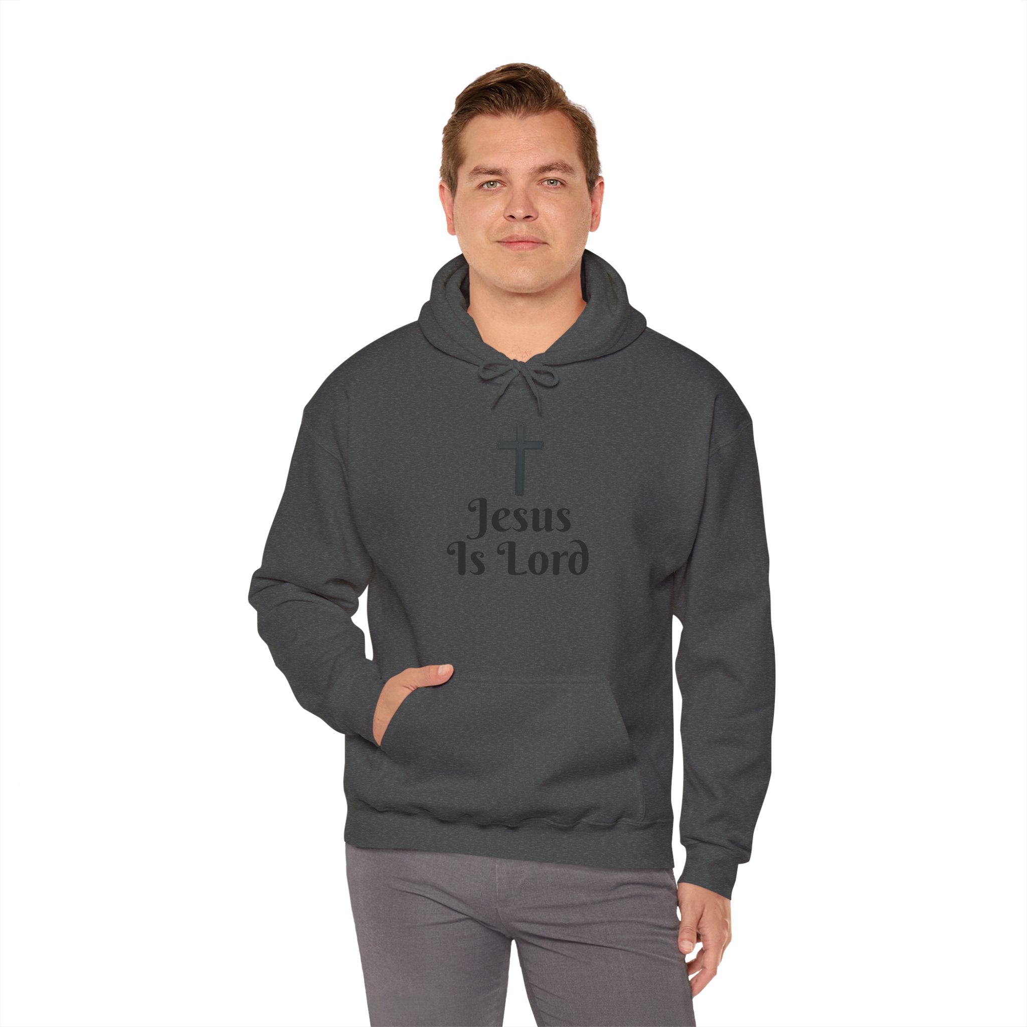 Jesus Is Lord Motivational Hooded Sweatshirt