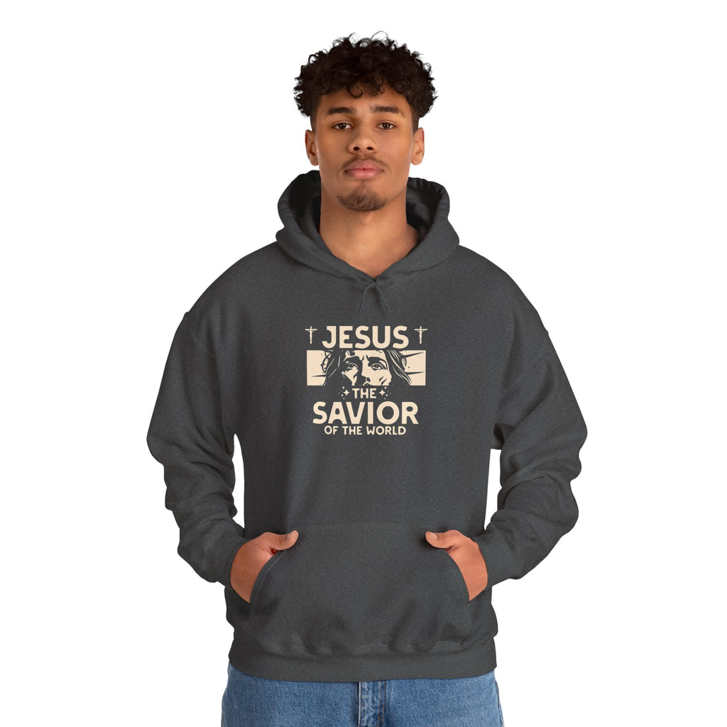 JESUS SAVIOR  Motivational Hooded Sweatshirt
