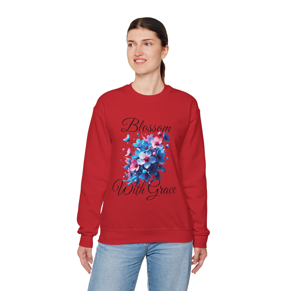 BLOSSOM Stylish Faith-Inspired Crewneck Sweatshirt