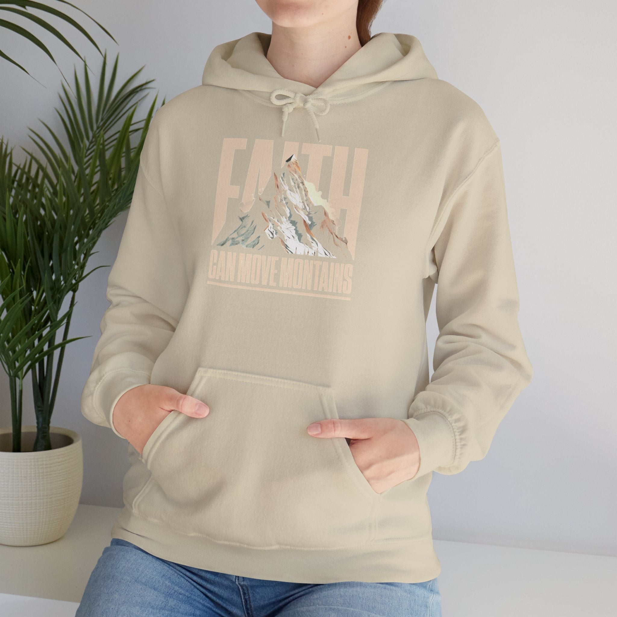 FATIH CAN MOVE MOUNTIANS Motivational Hooded Sweatshirt